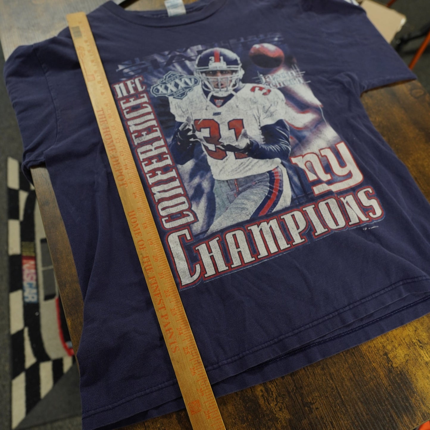 (L) New York Giants Vintage Jason Sehorn Longsleeve T-Shirt 2000s