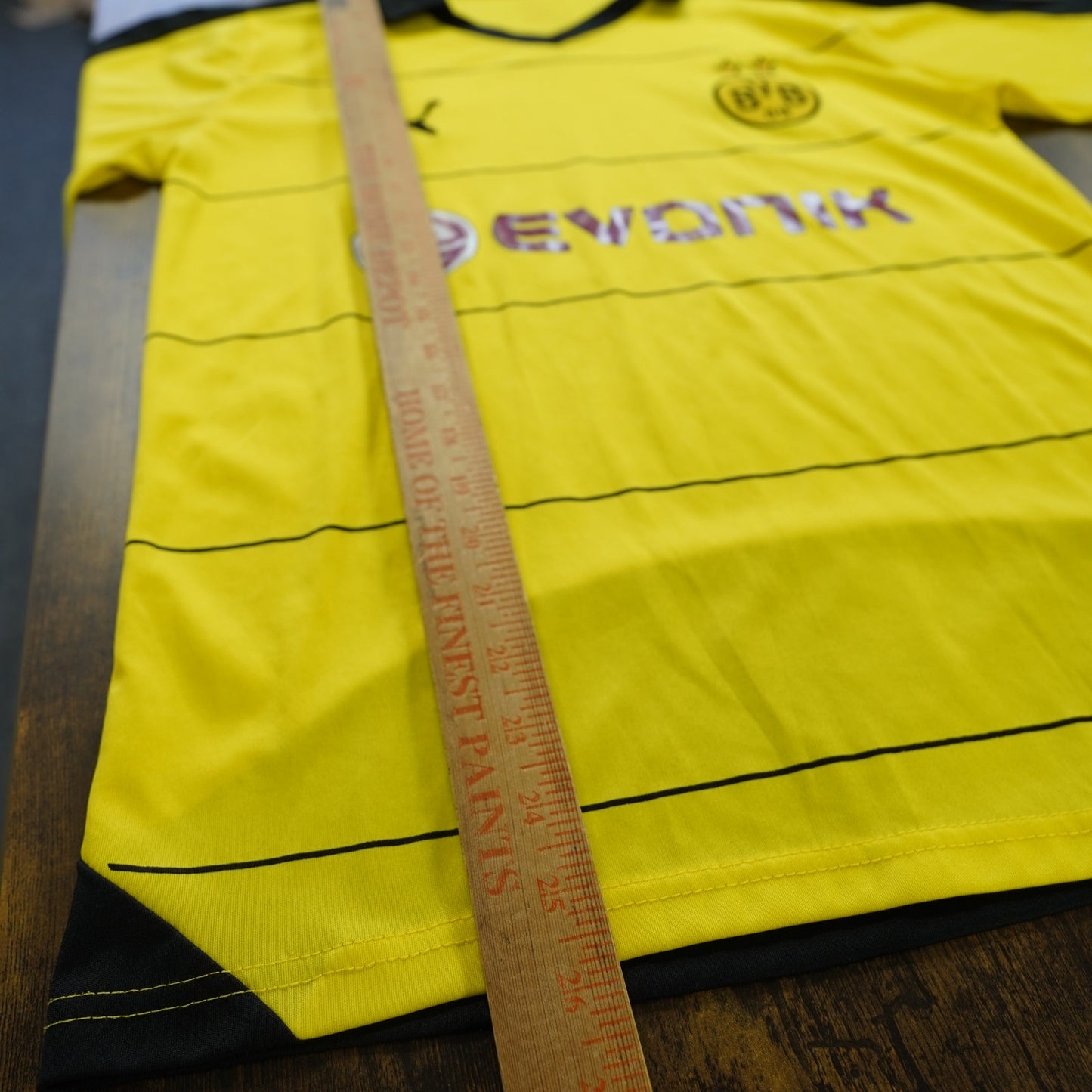(M) Puma Borussia Dortmund Marco Reus 2015-16 Soccer Jersey Men's M Yellow Kit