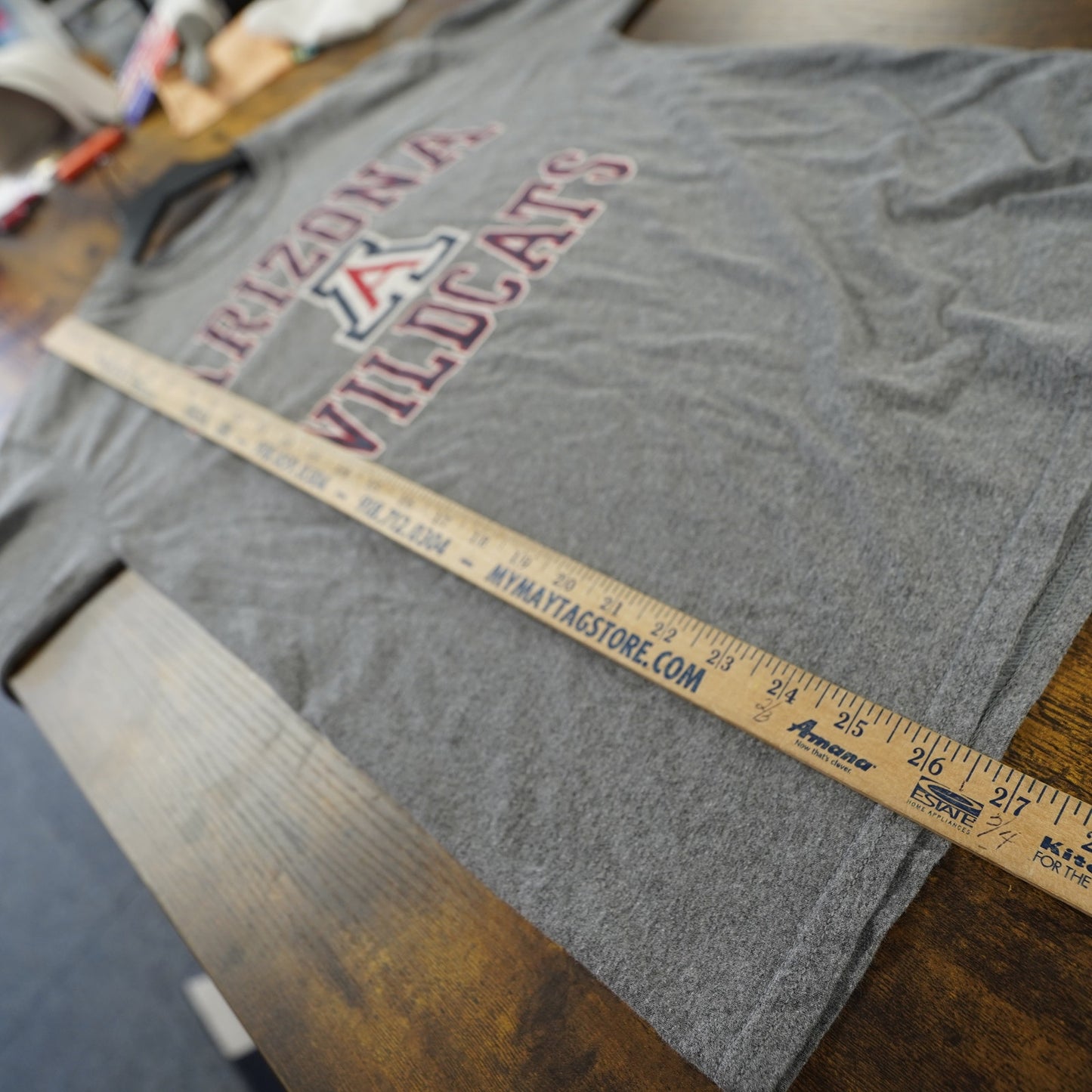(M) University of Arizona Wildcats Longsleeve T-Shirt Men's M Dark Gray College
