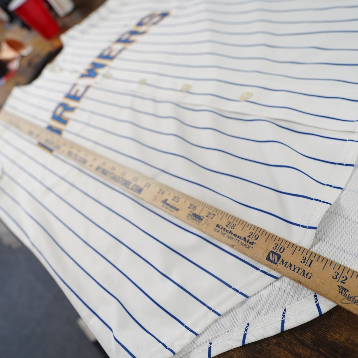 (XXL) Vintage Milwaukee Brewers Majestic Sewn Pinstripe J.J. Hardy Jersey Men's XXL