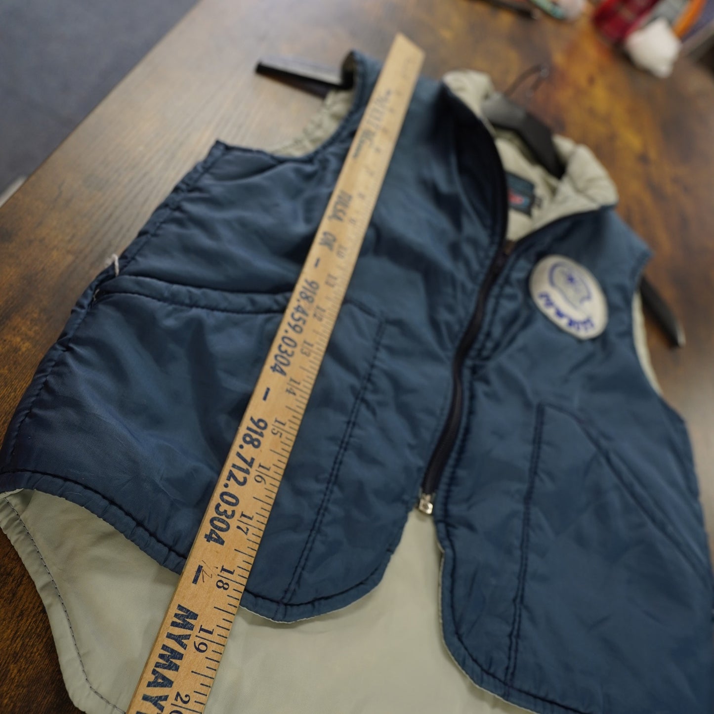 (Kids M) Vintage Dallas Cowboys Boys Puffer Vest Youth Size M Navy Blue 90s Retro