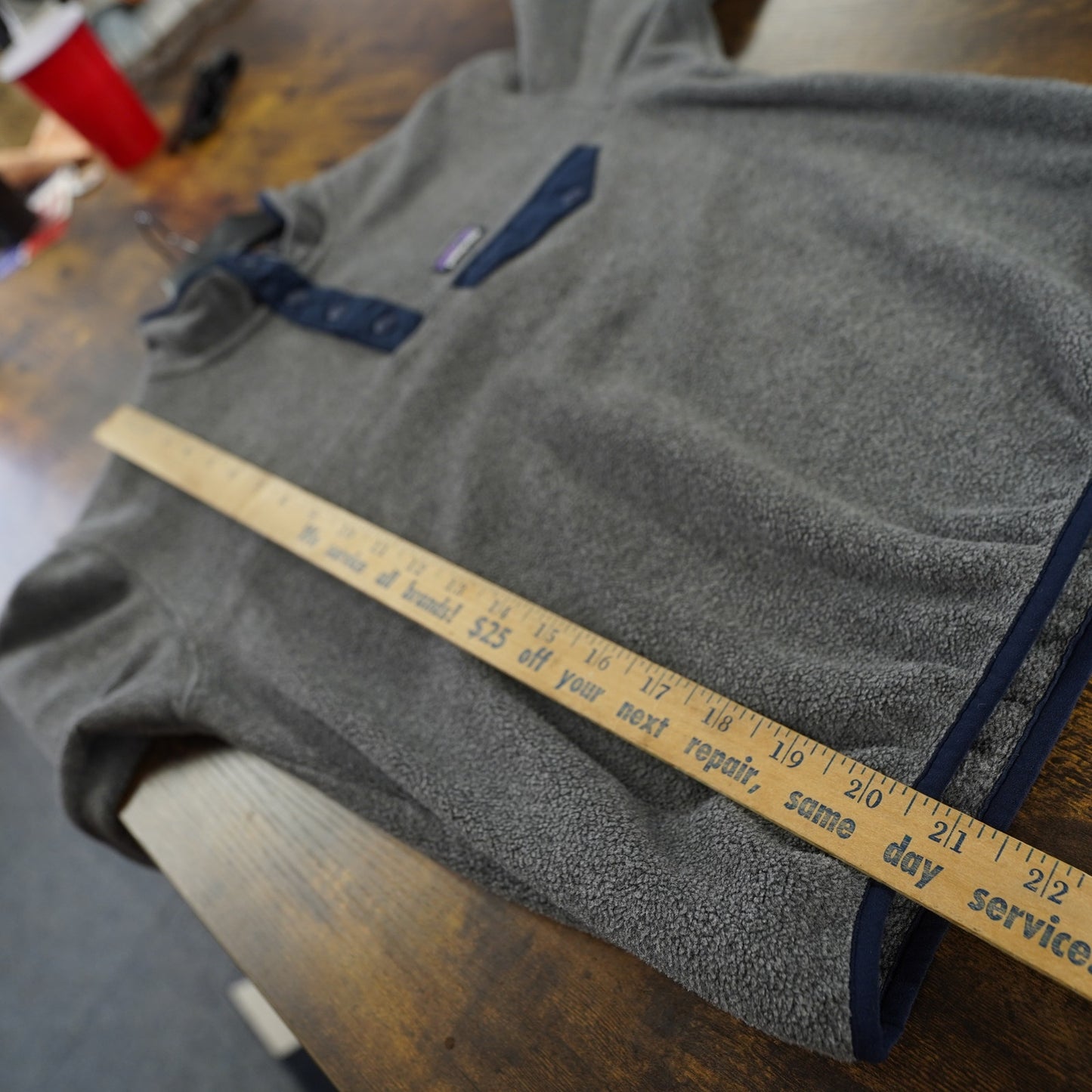 (Boys M) Patagonia Synchilla Fleece 1/4 Zip Pullover Sweater Boys M Youth 10 Gray Kids