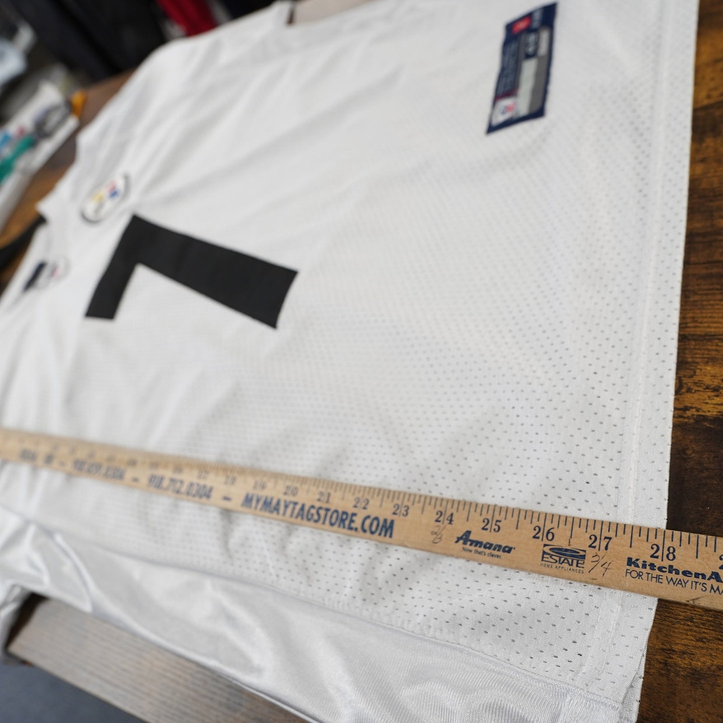 (XL) Vintage Reebok Steelers Ben Roethlisberger #7 On-Field Stitch Jersey Men's XL 48