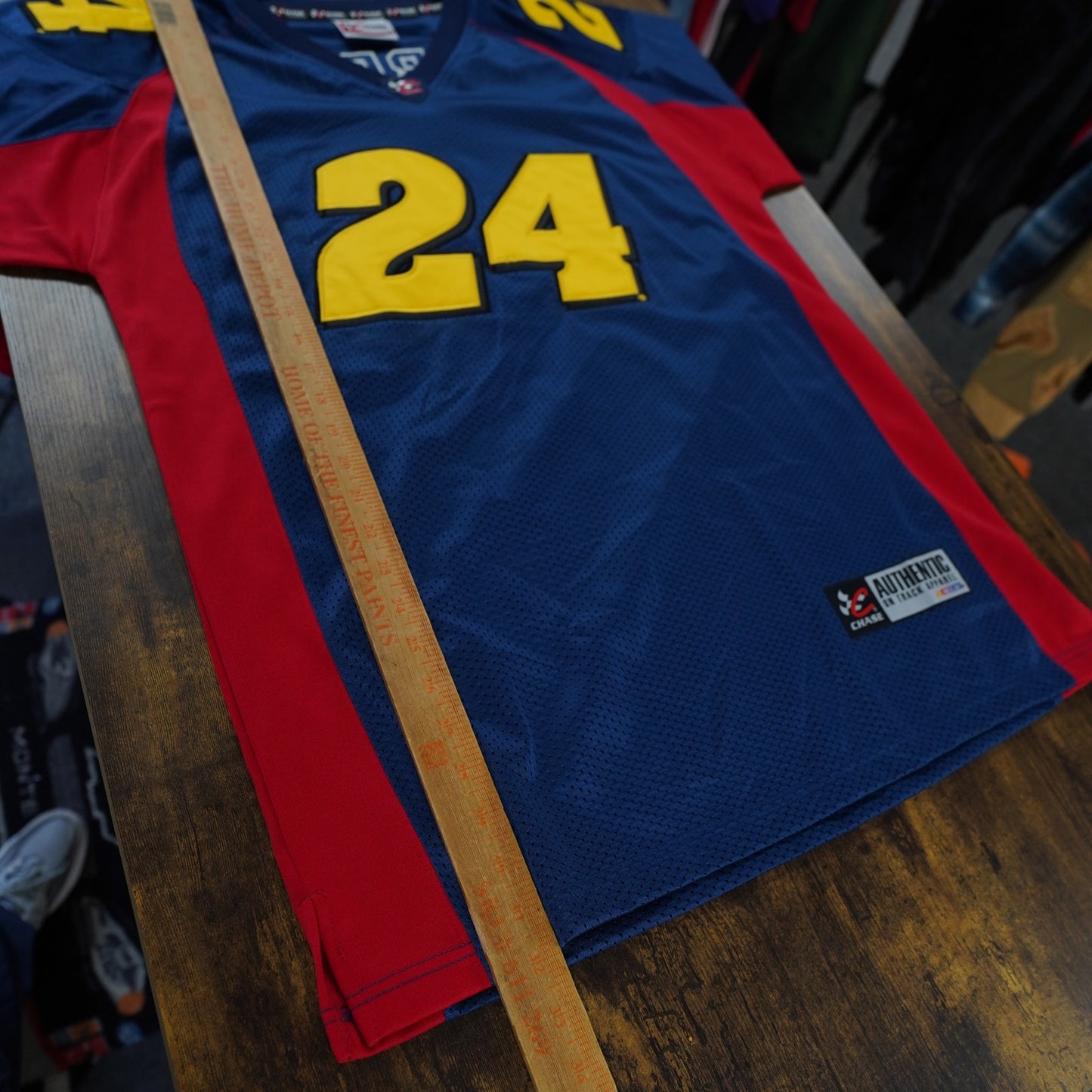 (M) Jeff Gordon Chase Authentic Nascar Sewn Jersey Men's M Blue Y2K Racing Shirt