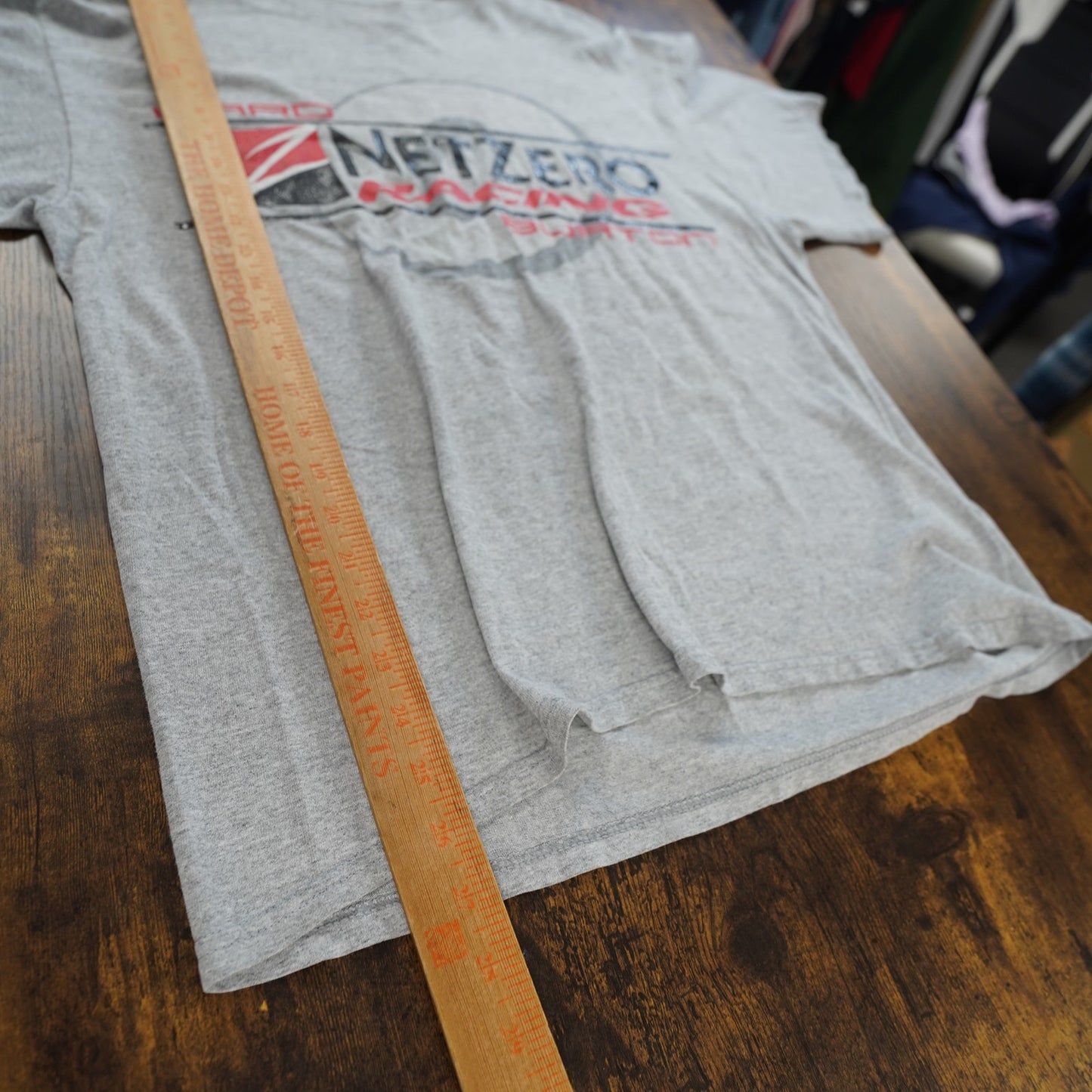 (L) Vintage Netzero Software Racing Nascar T-Shirt Men's L Gray Ward Burton