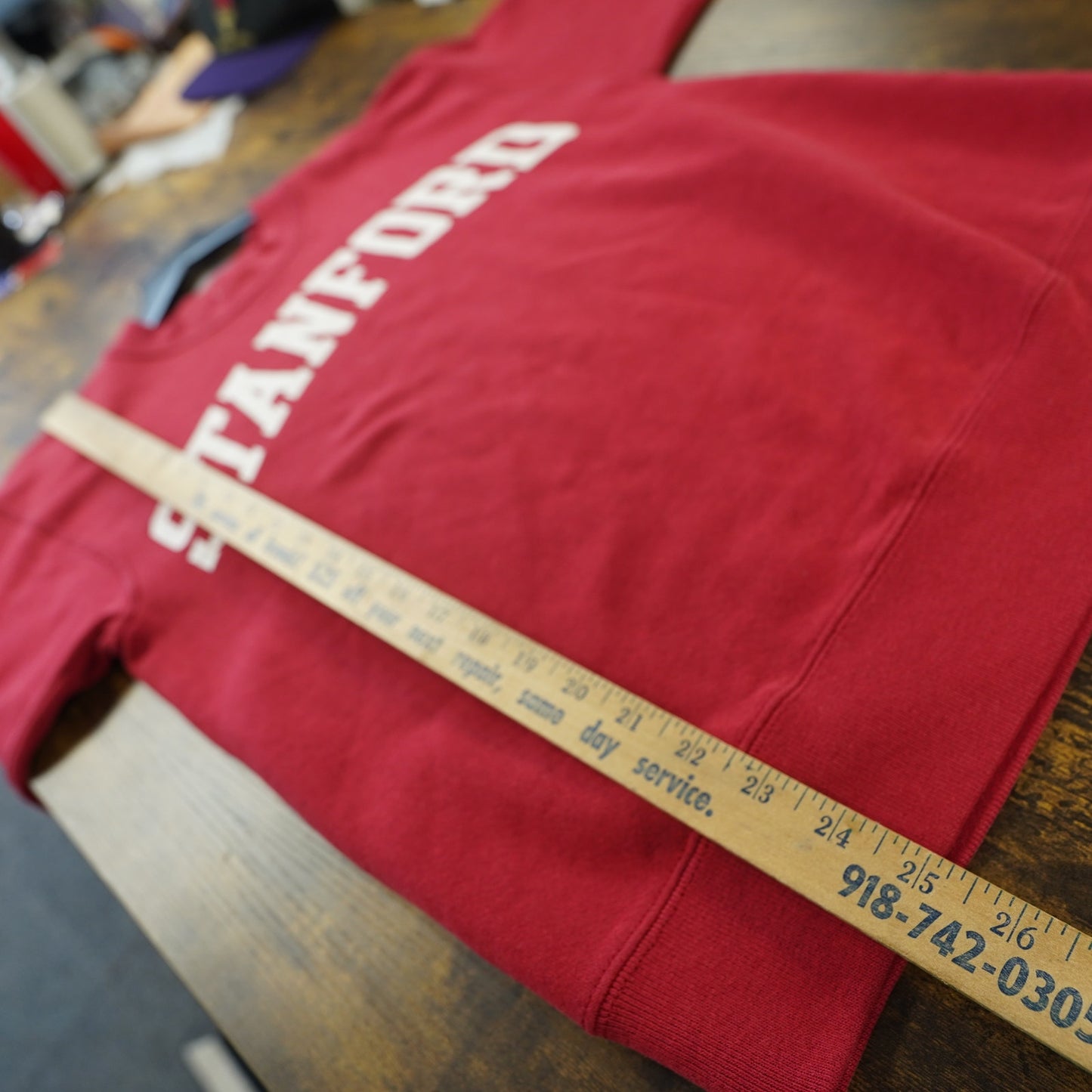 (M) Vintage University of Stanford Cardinal Essential Crewneck Men's M Red 90s