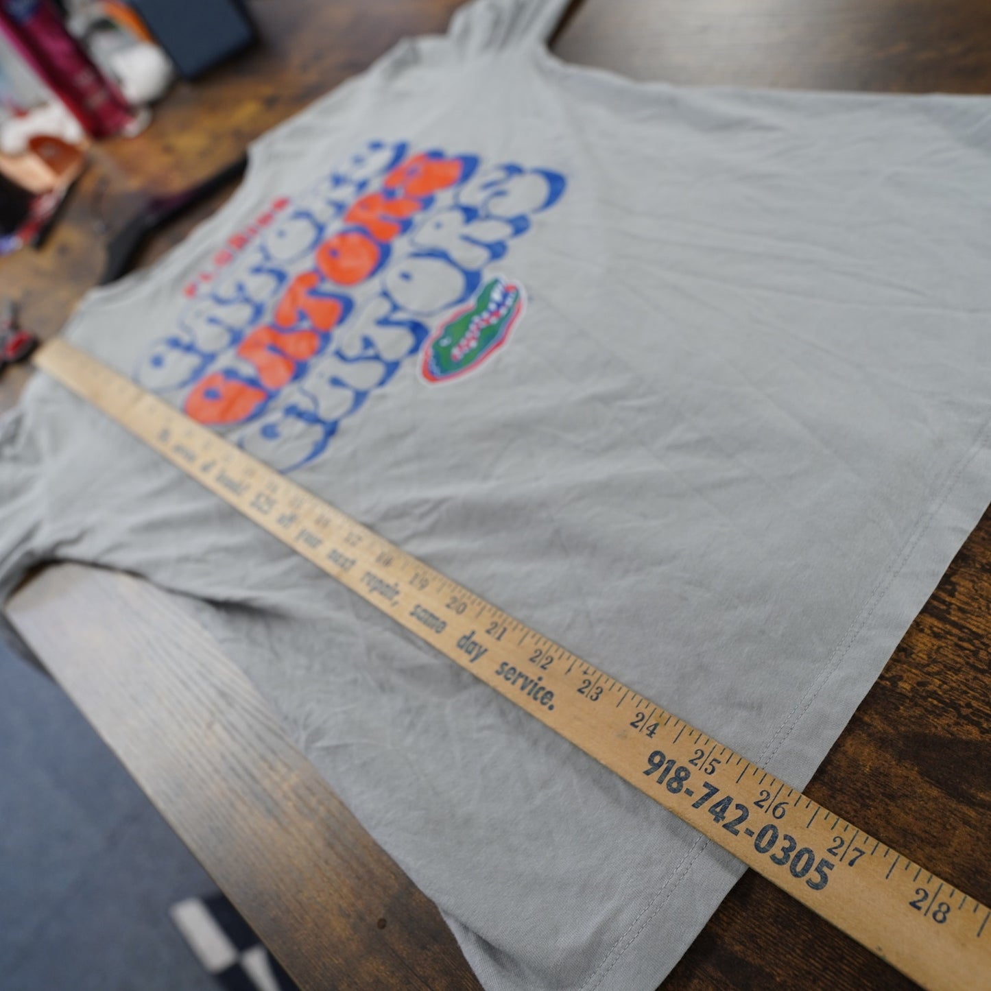 (M) University of Florida Gators Longsleeve Pocket T-Shirt Unisex M Gray UF
