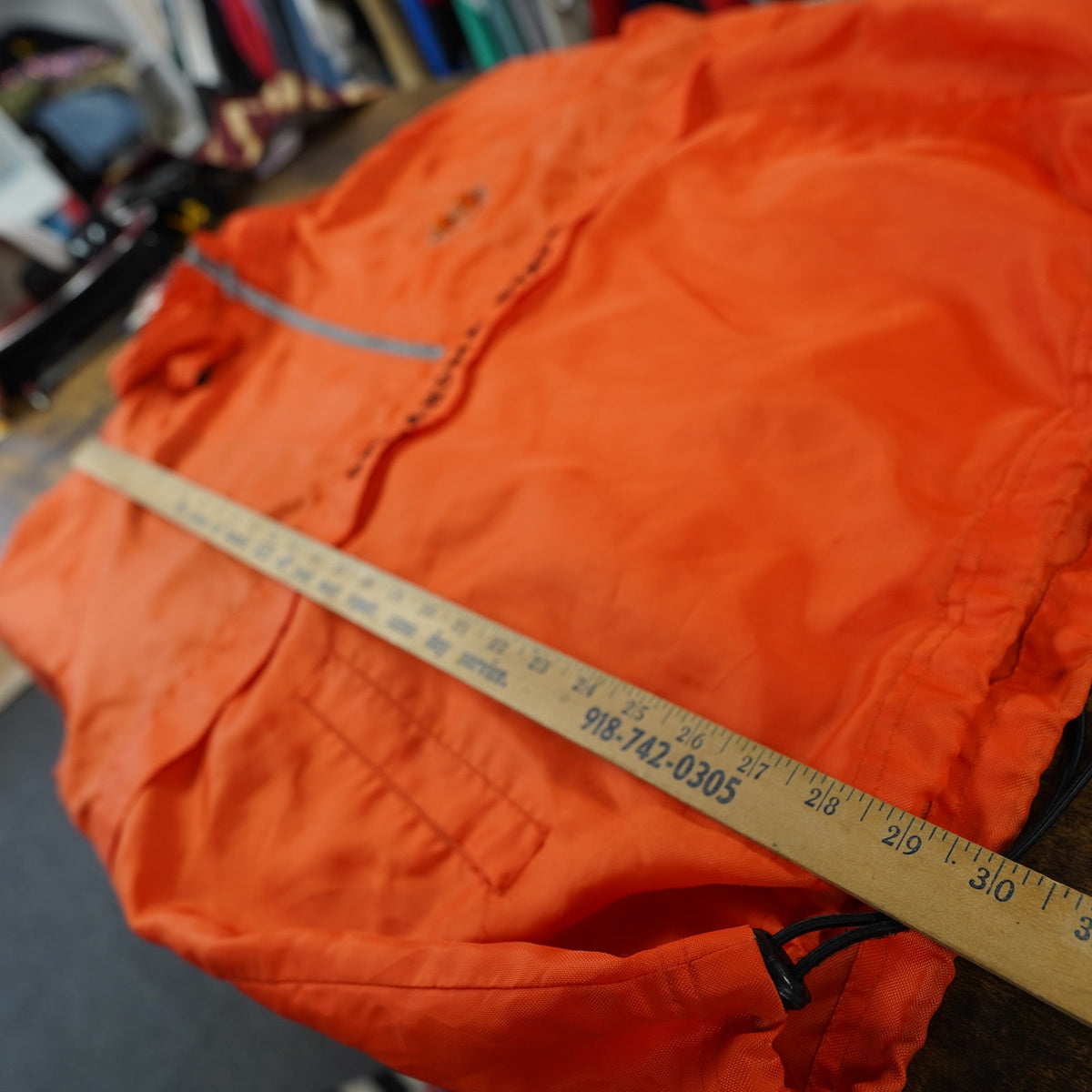 (XL) Oklahoma State Cowboys 1/4 Zip Windbreaker Jacket Men's XL Orange Red Oak