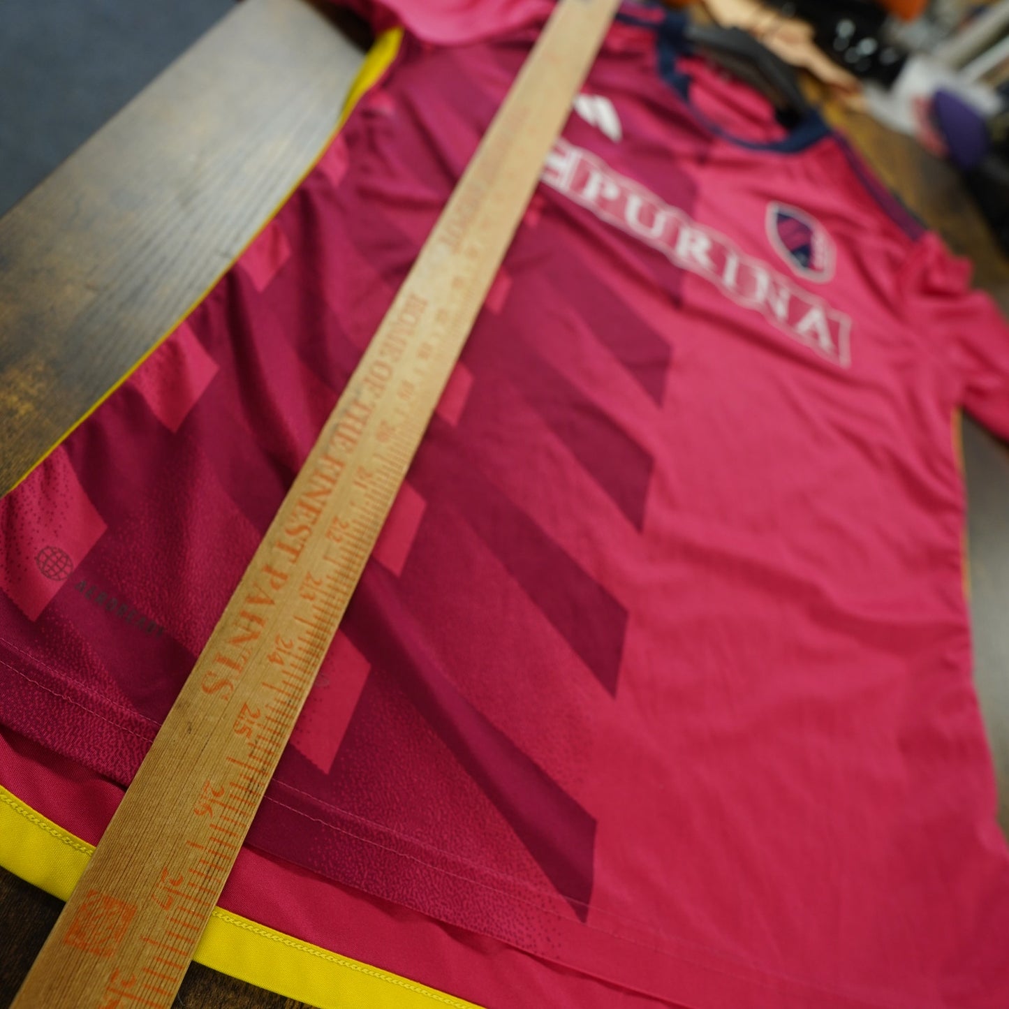 (S) Adidas St. Louis City SC 23/24 Home Soccer Jersey Men's S Power Pink MLS Futbol