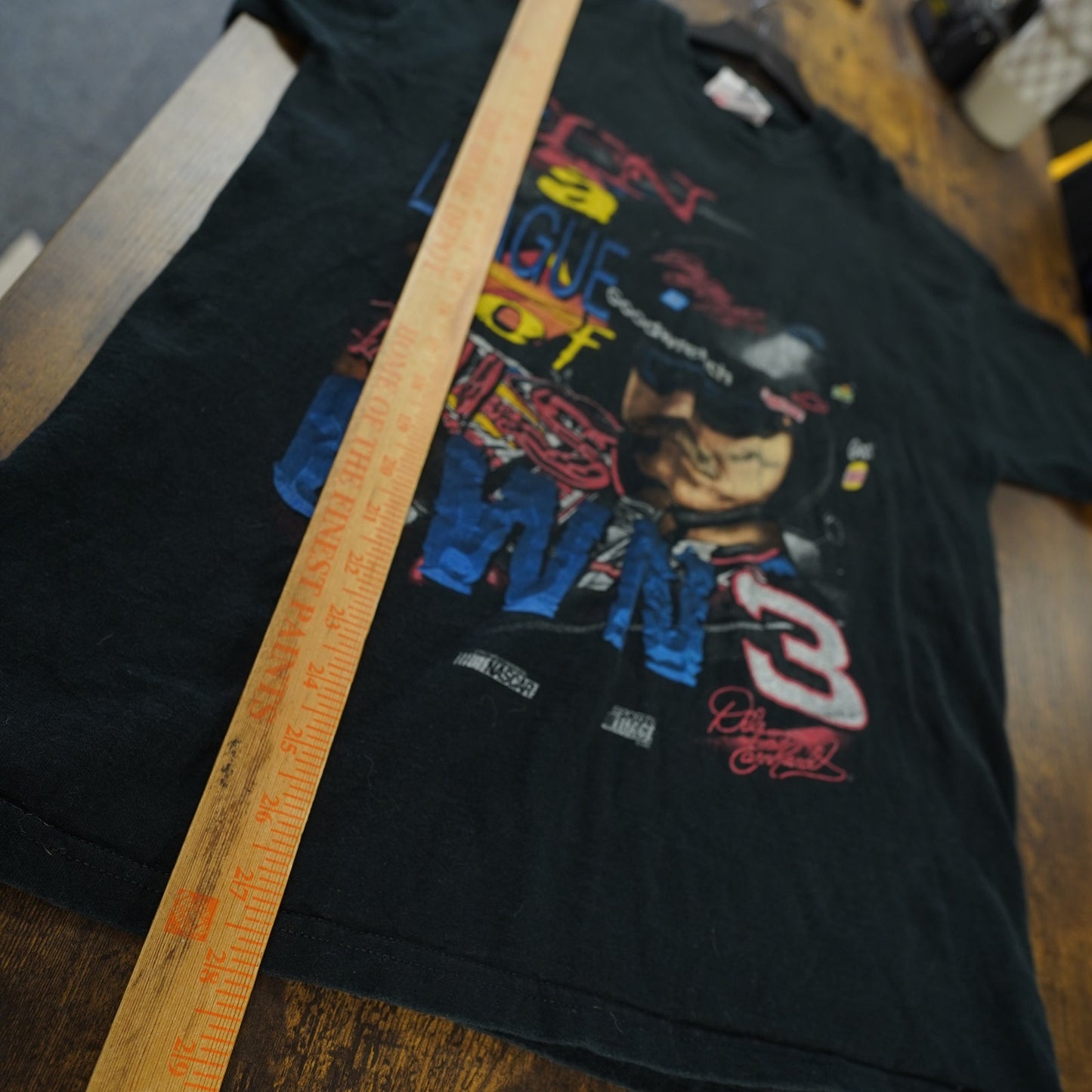 (L) Vintage Dale Earnhardt Sr. Nascar T-Shirt Men's L Competitors View Black Racing