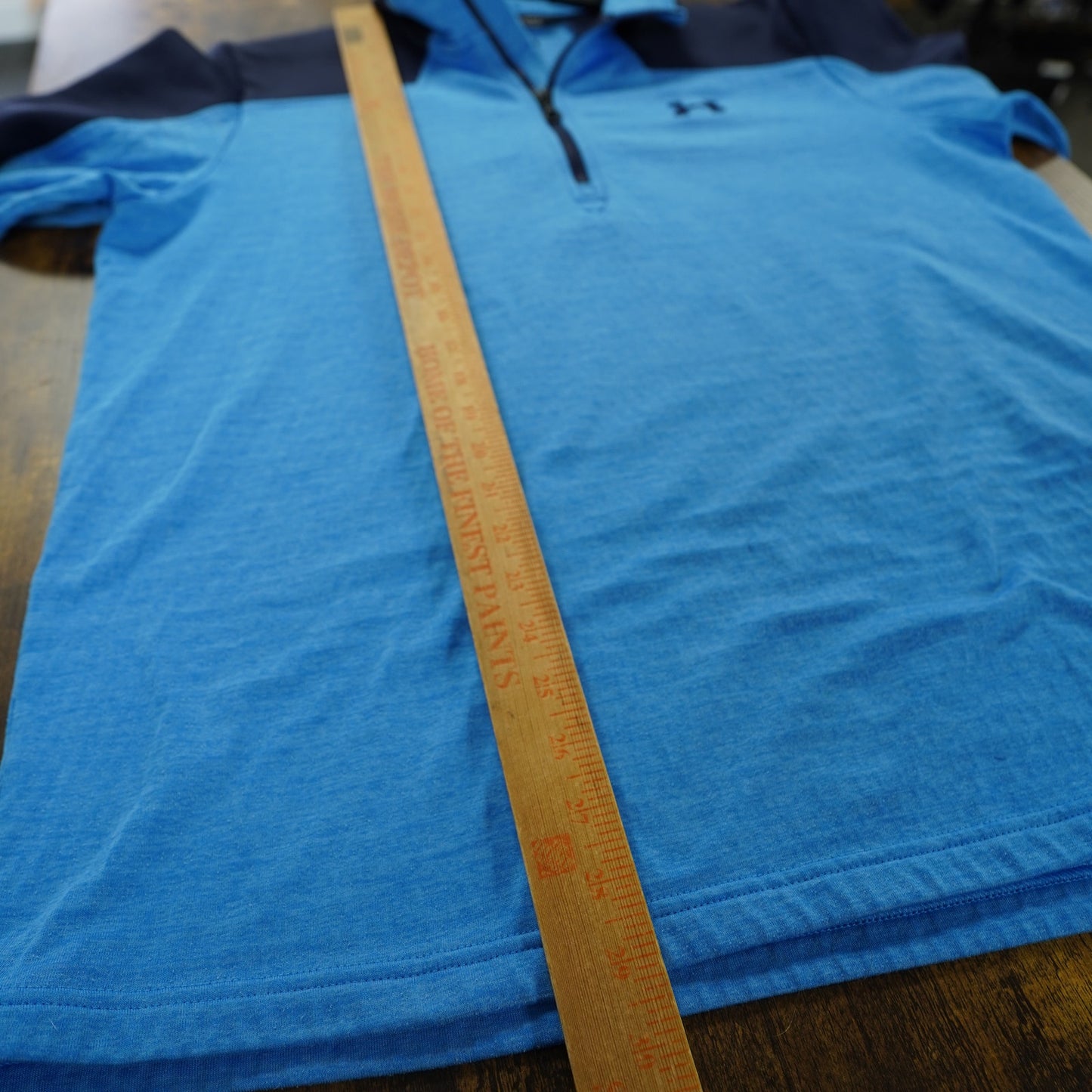 (L) Under Armour ColdGear Expanse 1/4 Zip Fleece Pullover Men's L Blue Golf