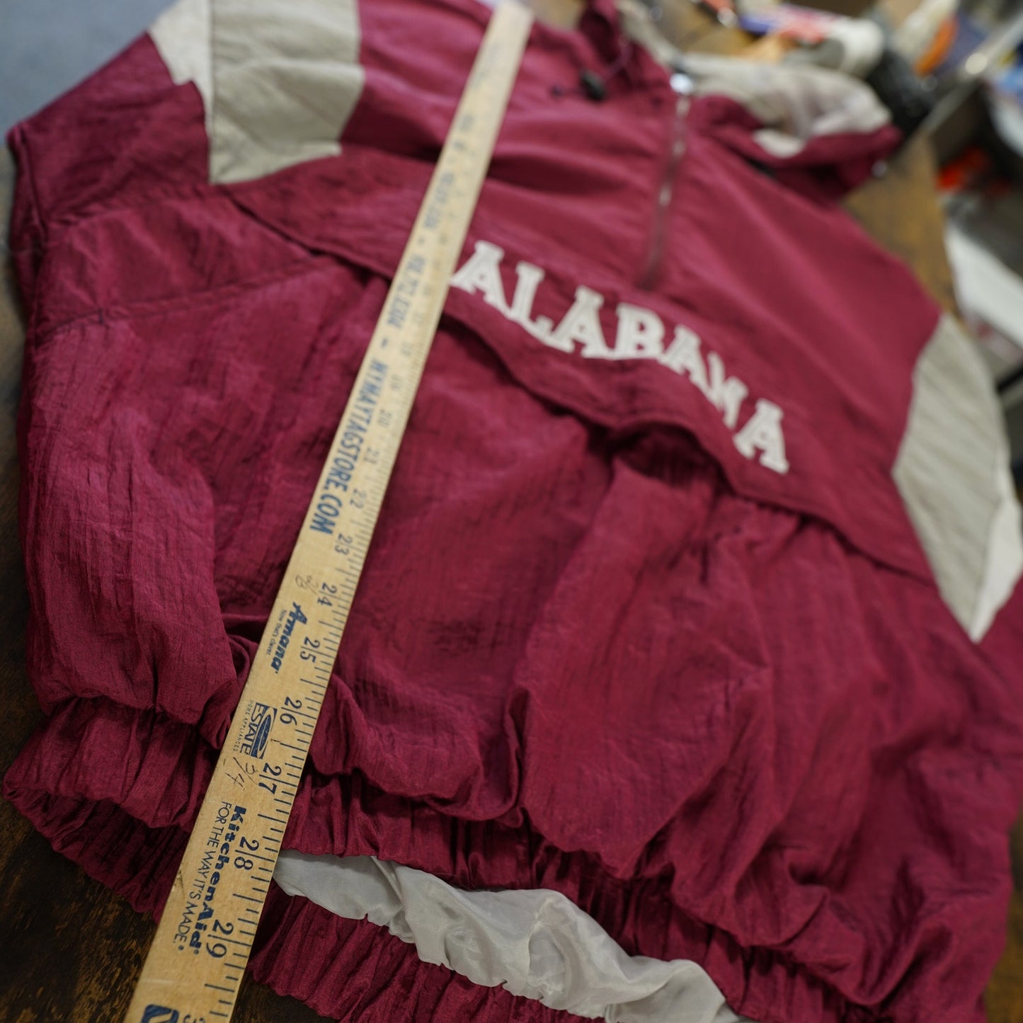 (XL) Vintage Alabama Crimson Tide Starter Embroidered Windbreaker Men's XL Red 90s