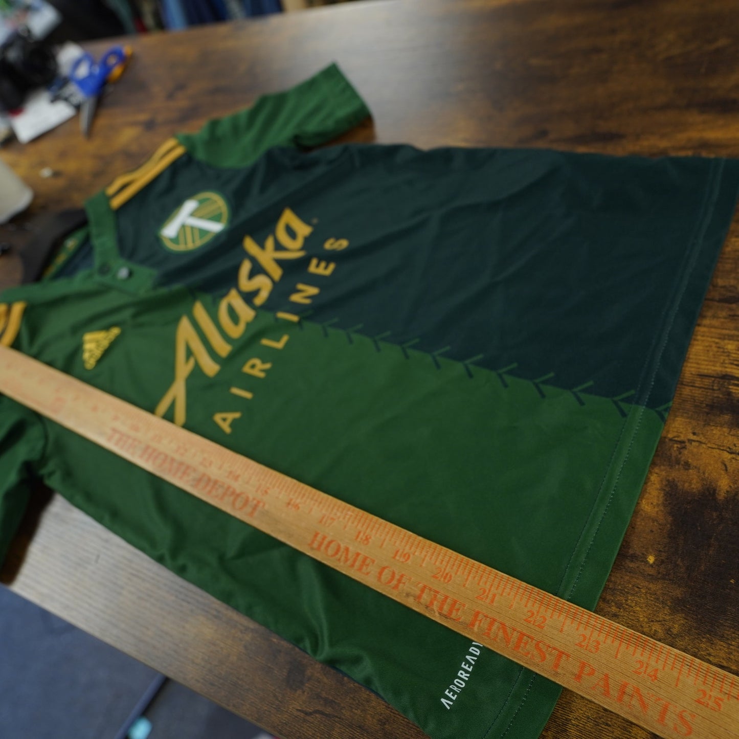 (Youth M) Adidas Portland Timbers MLS Soccer Jersey Youth M 11-12 Green Futbol 2021-22
