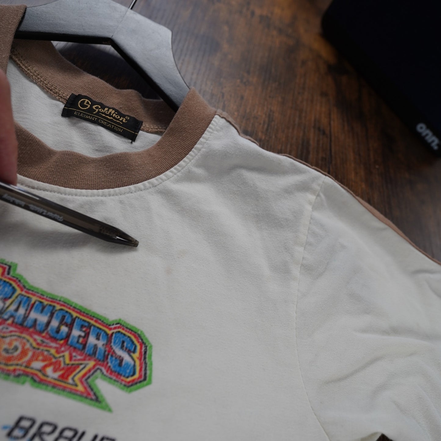 (Youth M) Vintage 90s Power Rangers Embroidered Graphic T-Shirt Kids M Youth White
