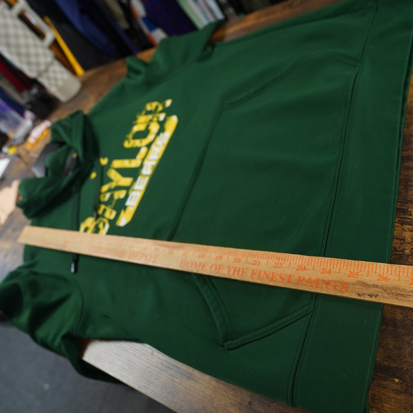 (M) University of Baylor Bears Under Armour Hoodie Men's M Green