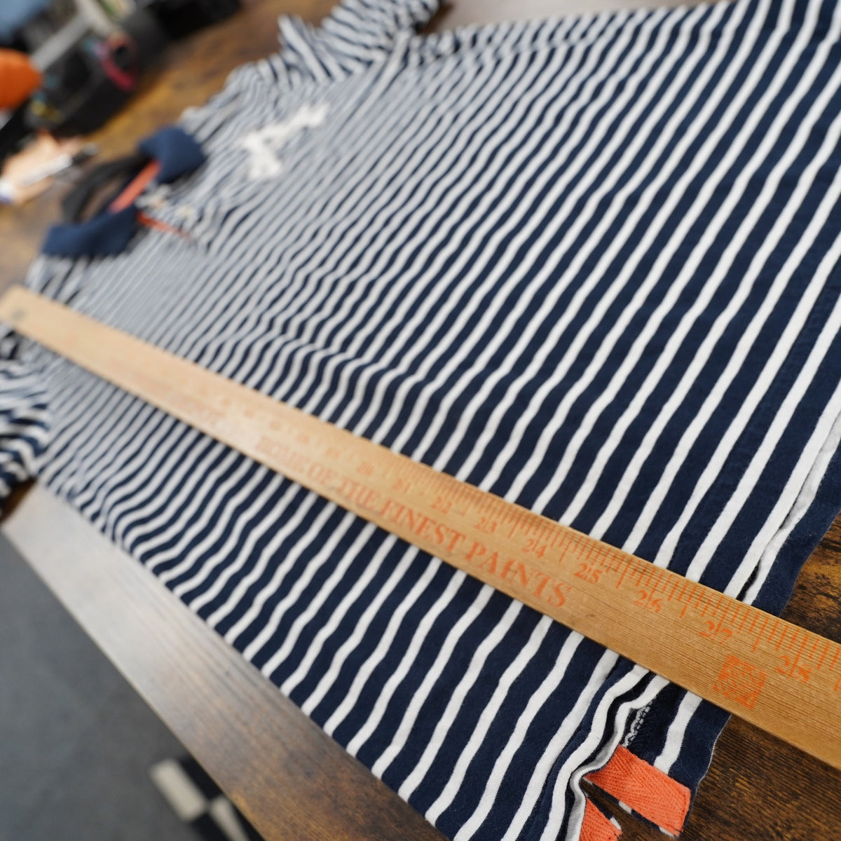 (M) Aeropostale Embroidered Striped Polo Shirt Y2K Men's M Blue White 2000s Preppy