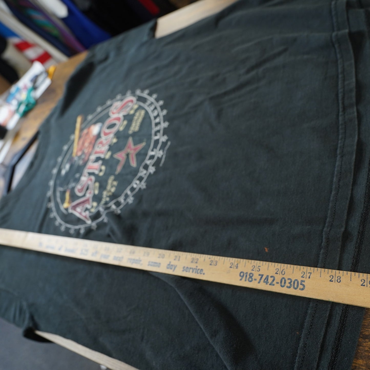 (XL) Vintage Houston Astors 2000s MLB T-Shirt Men's XL Black Y2K Baseball Retro