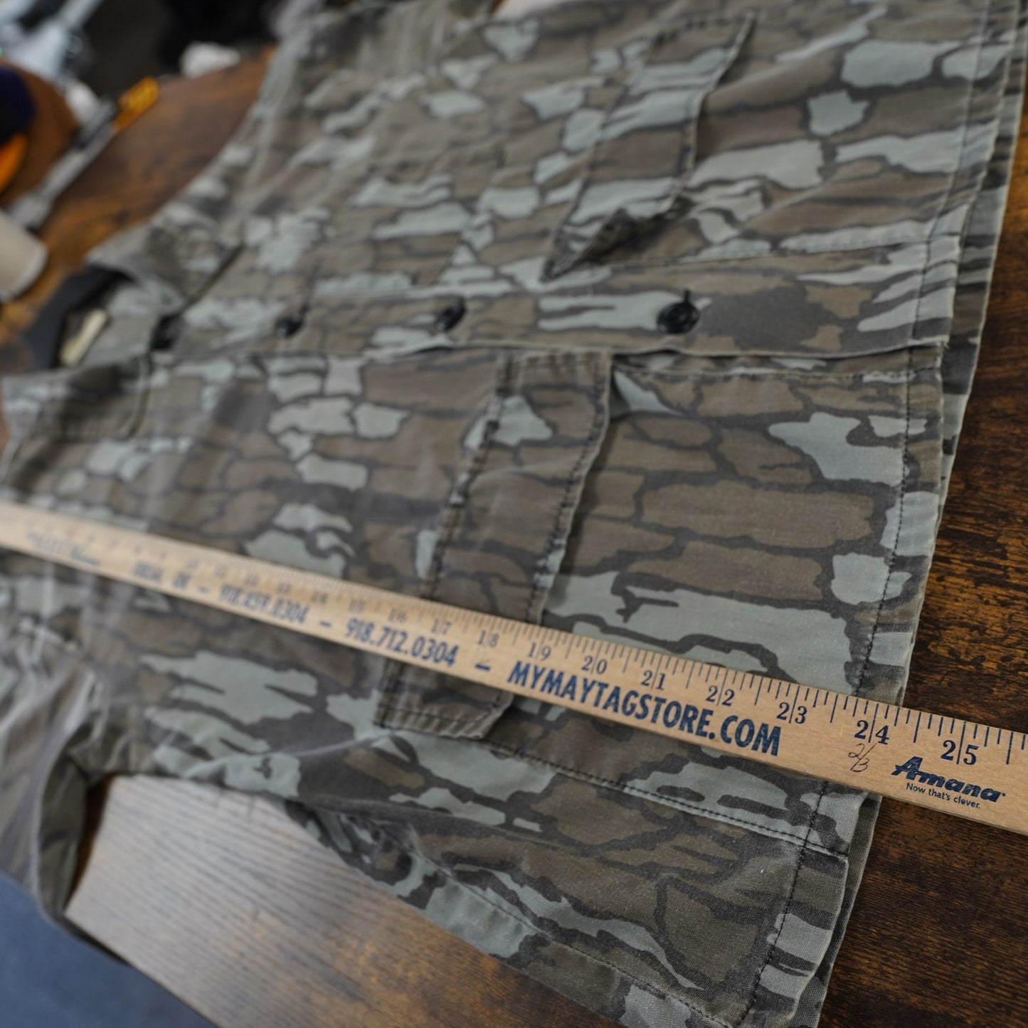 (M) Vintage Trebark Camo Hunting Jacket Lightweight Shirt Coat Men's M 80s Shooting