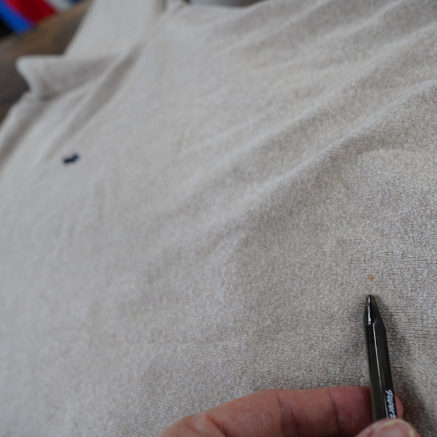 (M) Polo Ralph Lauren Cream Pullover Knit Sweater Men's M Beige Sweatshirt Tan