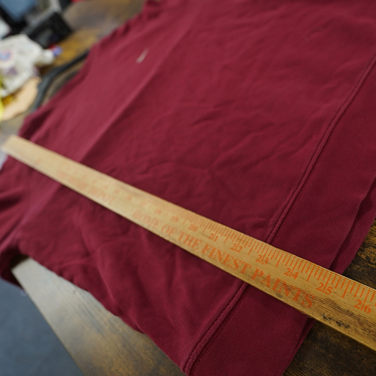 (L) Vintage Nike 2000s Essential Check Swoosh Sweatshirt Men's L Maroon Y2K