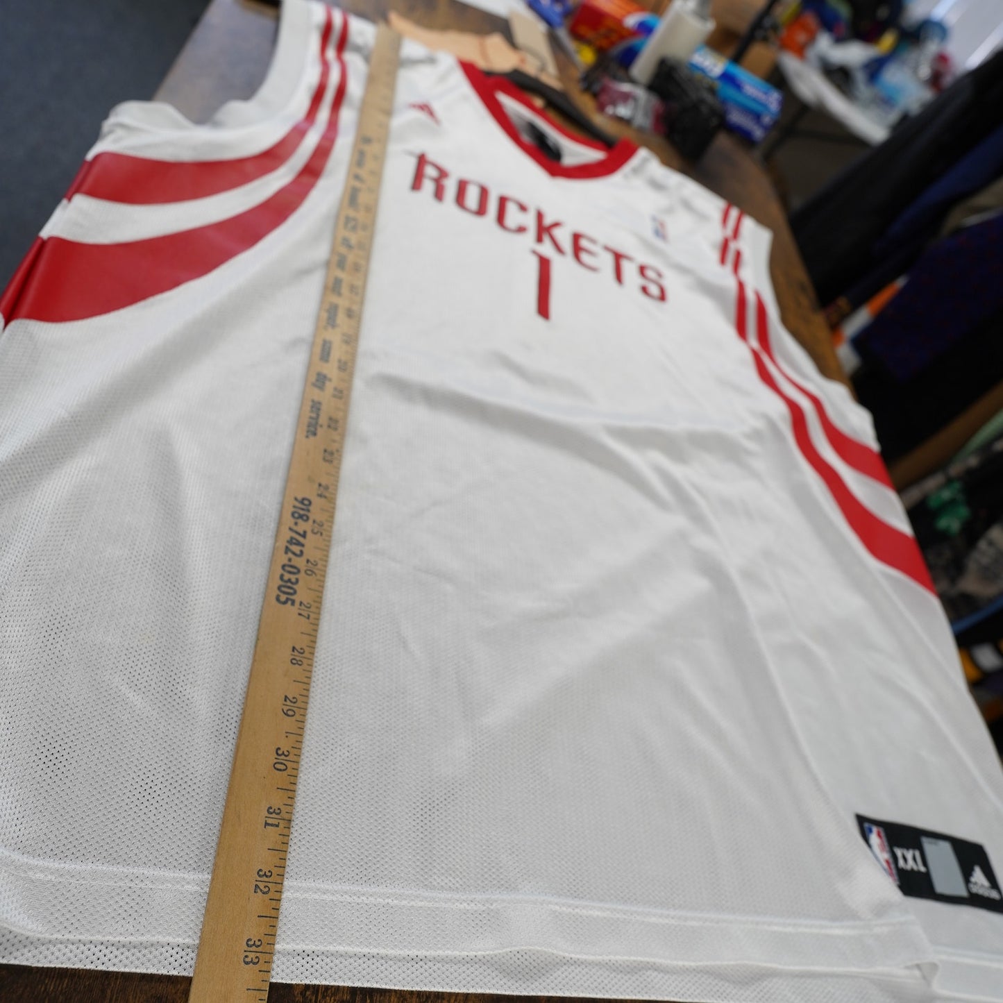 (XXL) Vintage Tracy McGrady Adidas Houston Rockets Jersey Men's XXL White Red Y2K