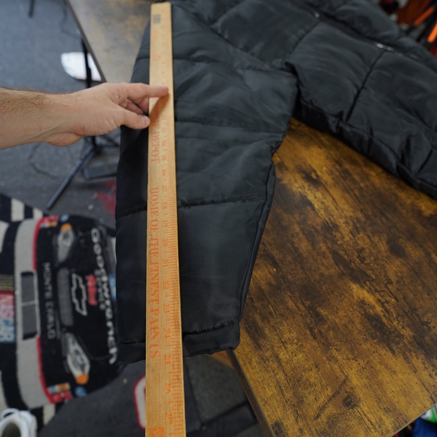 (M) Phat Farm Classics Puffer Jacket Heavy Winter Parka Coat Hip Hop Y2K