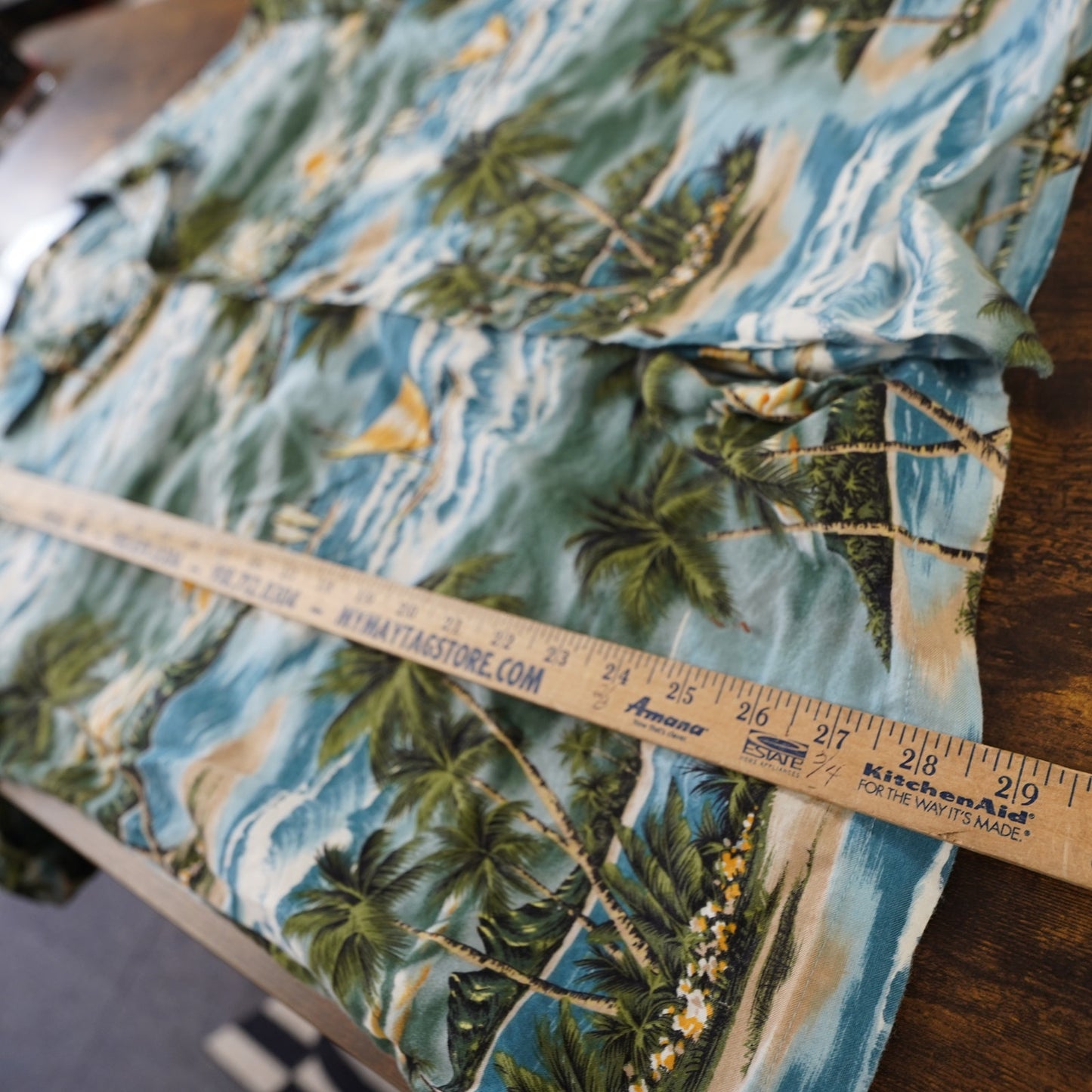 (XXL) Vintage 90s Aloha Republic Hawaiian Shirt Men's XXL Floral Tropical Surf Blue