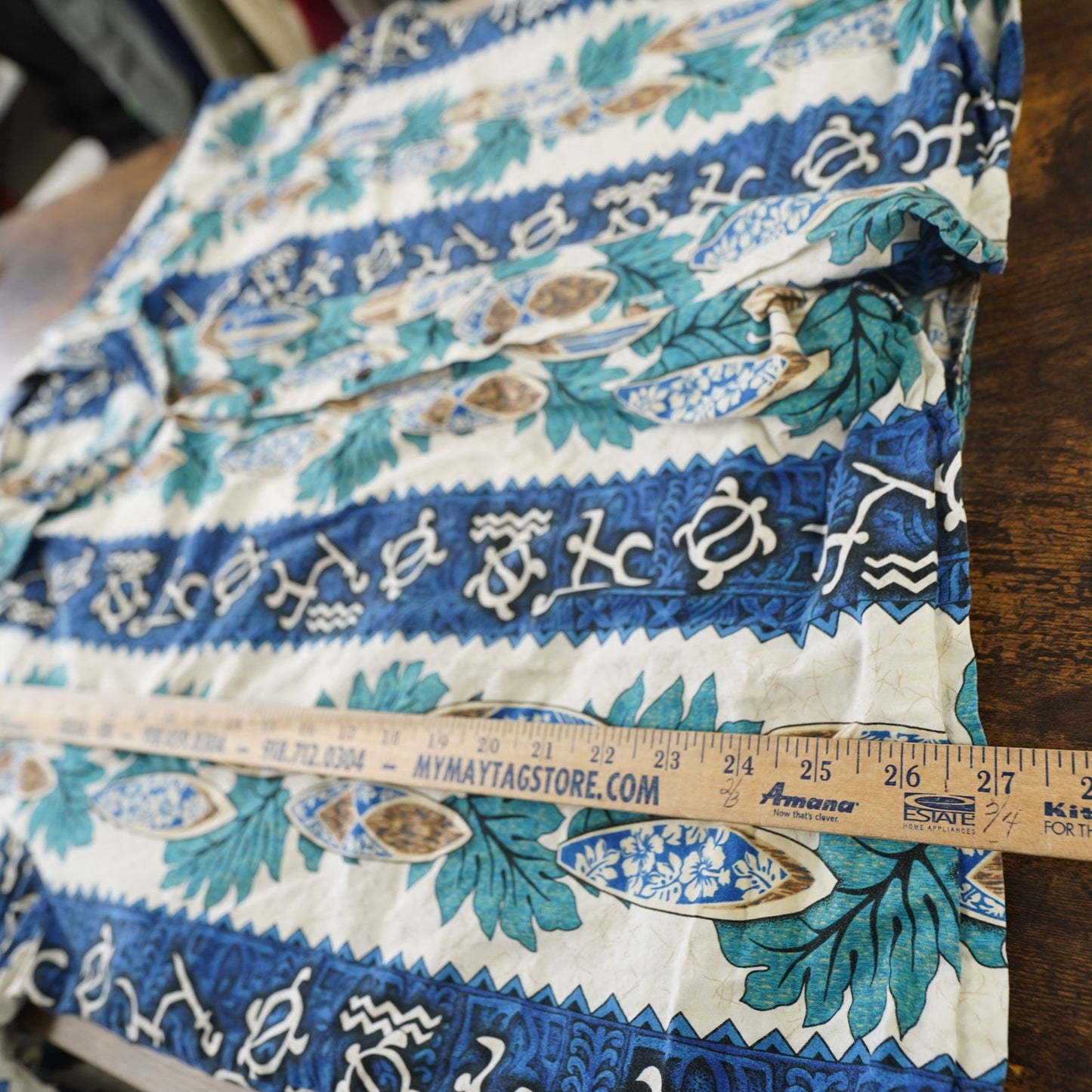 (XXL) Vintage 90s Pacific Legend Hawaiian Shirt Men's XXL Floral Tropical Surf Blue