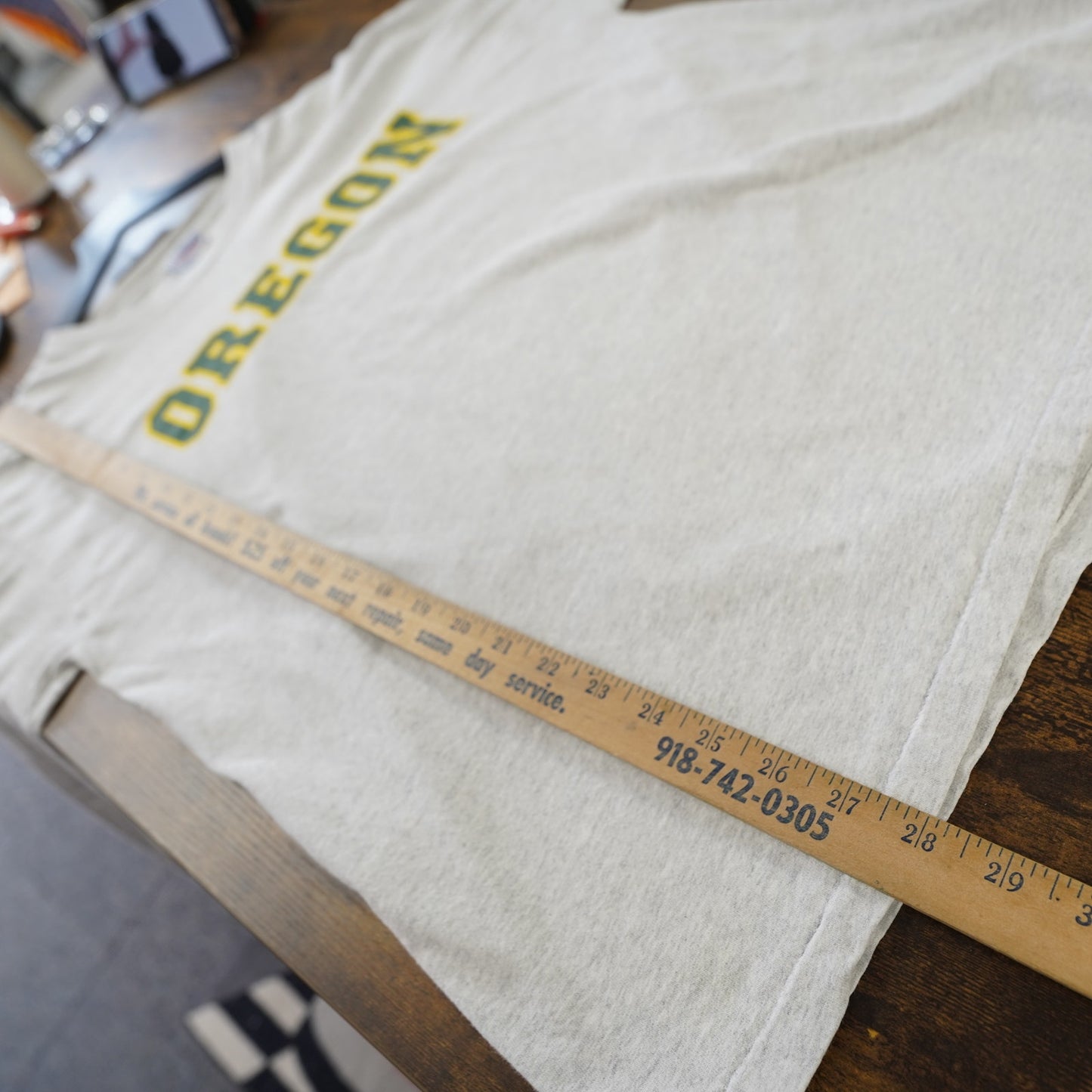 (XL) Vintage University of Oregon Ducks Longsleeve T-Shirt Men's XL Heather Gray 90s