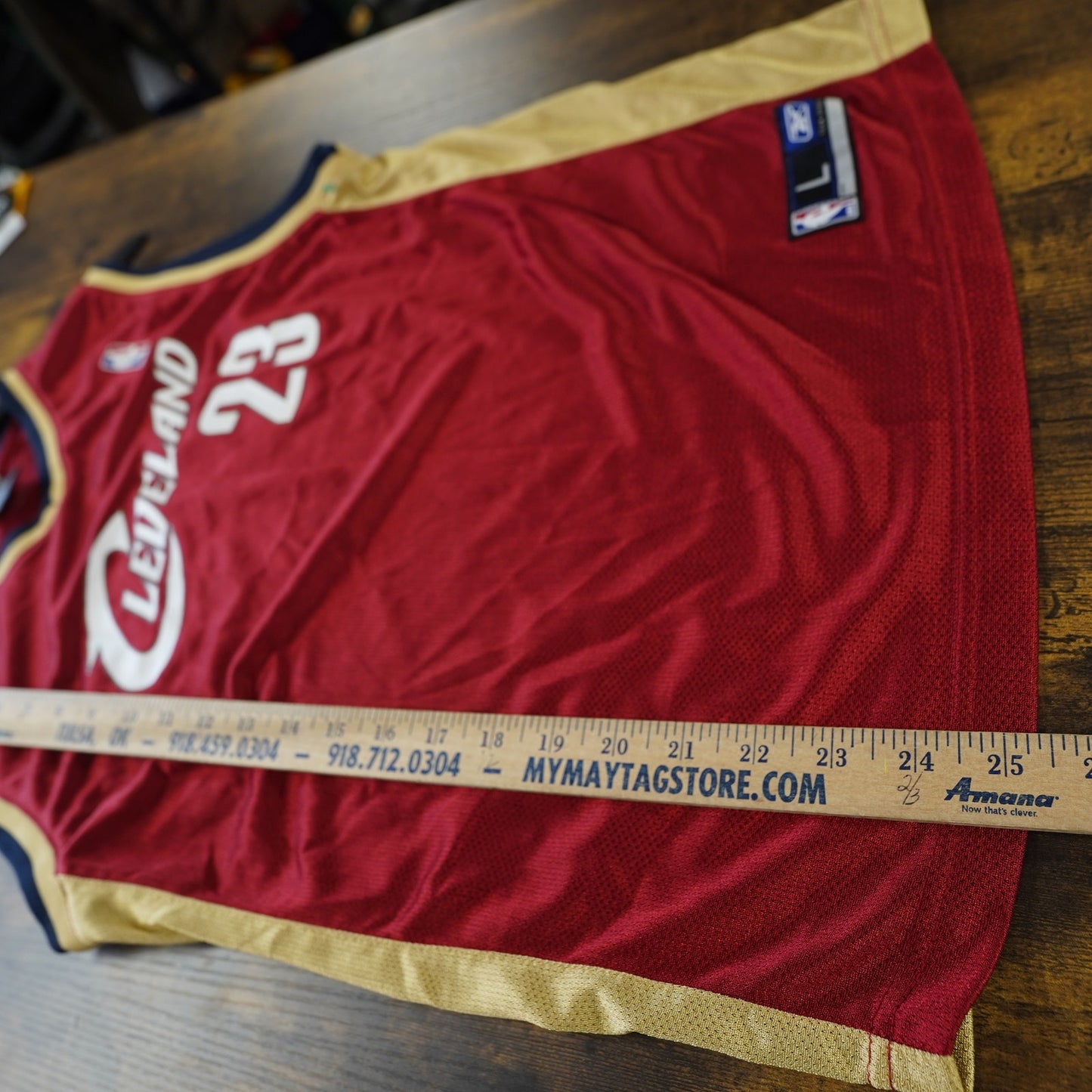 (Kids L) Vintage Lebron James Cleveland Cavaliers Reebok Basketball Jersey Youth L Kids