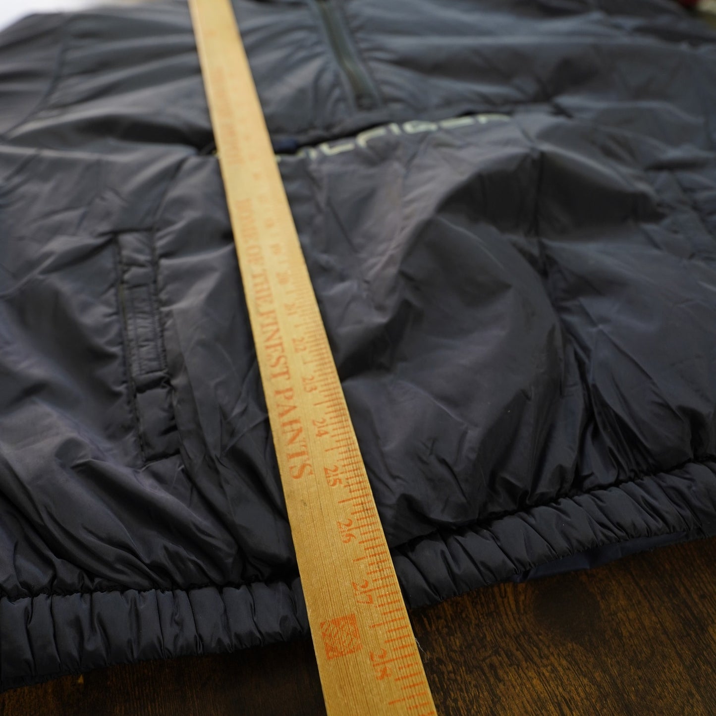 (M) Vintage Tommy Hilfiger Anorak Puffer Jacket Men's M Blue Pullover Retro Hip Hop