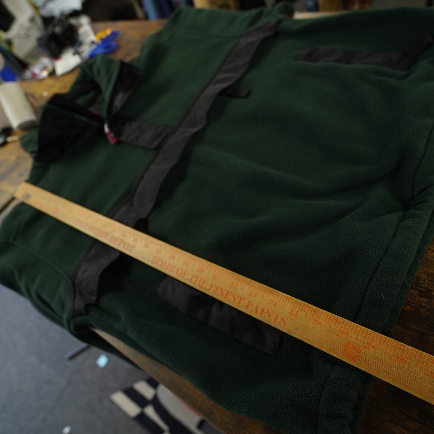 (XL) Vintage Tommy Hilfiger 90s Fleece 1/4 Zip Anorak Pullover Jacket Men's XL Green