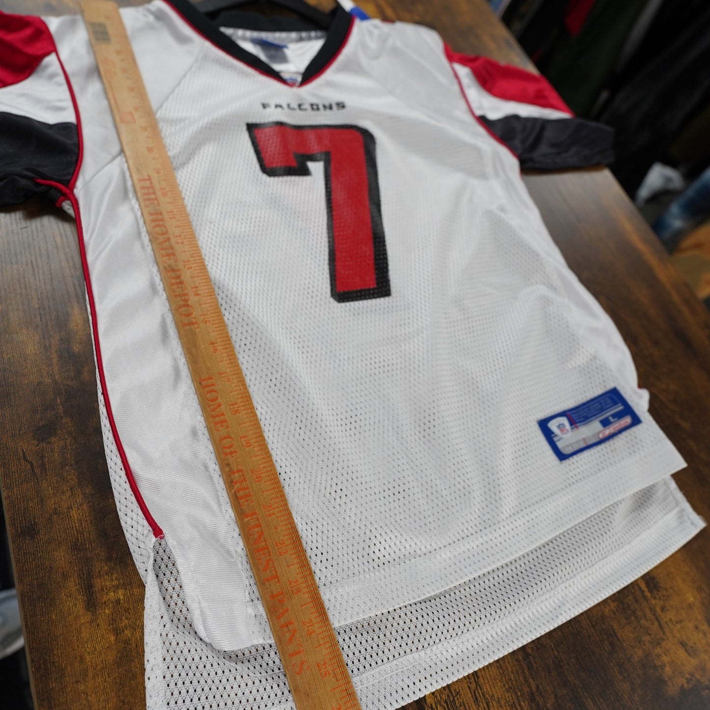 (Youth L) Vintage Michael Vick Atlanta Falcons Reebok Football Jersey Kids L White Mike