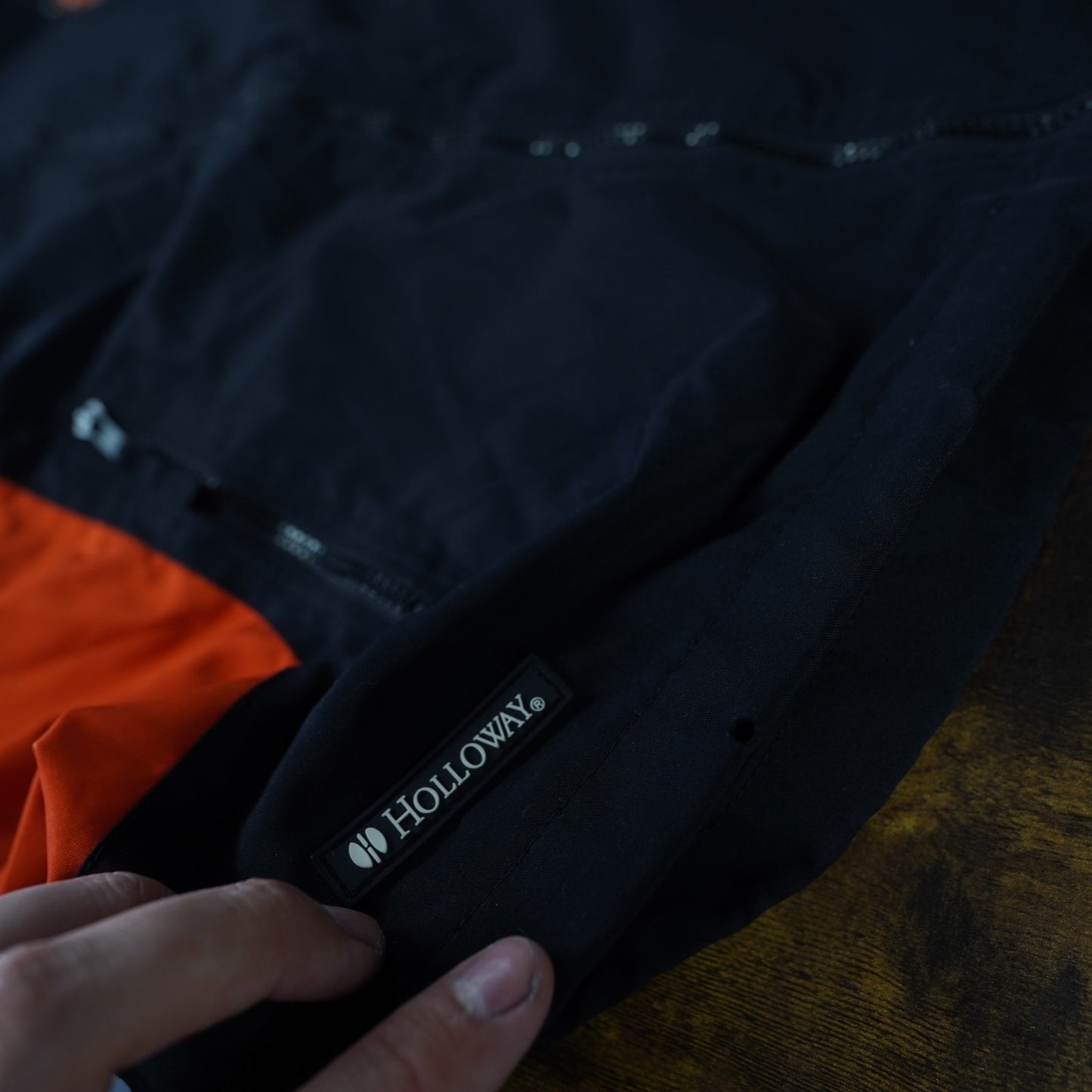 (M) Vintage Cincinatti Bengals Embroidered Holloway Windbreaker Men's M Black NHL