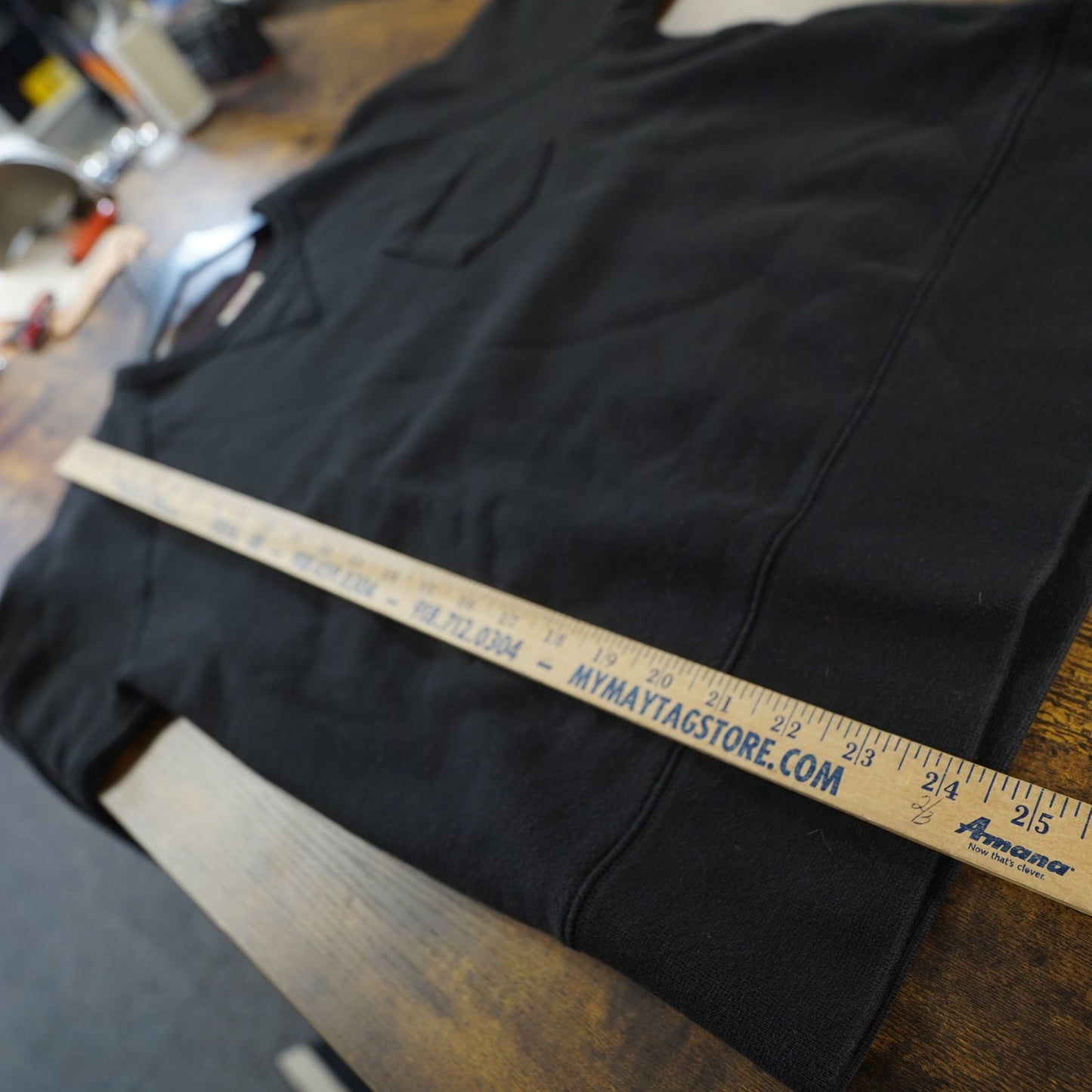 (M) Todd Snyder x Champion Crewneck Sweatshirt Men's Medium Black Pocket