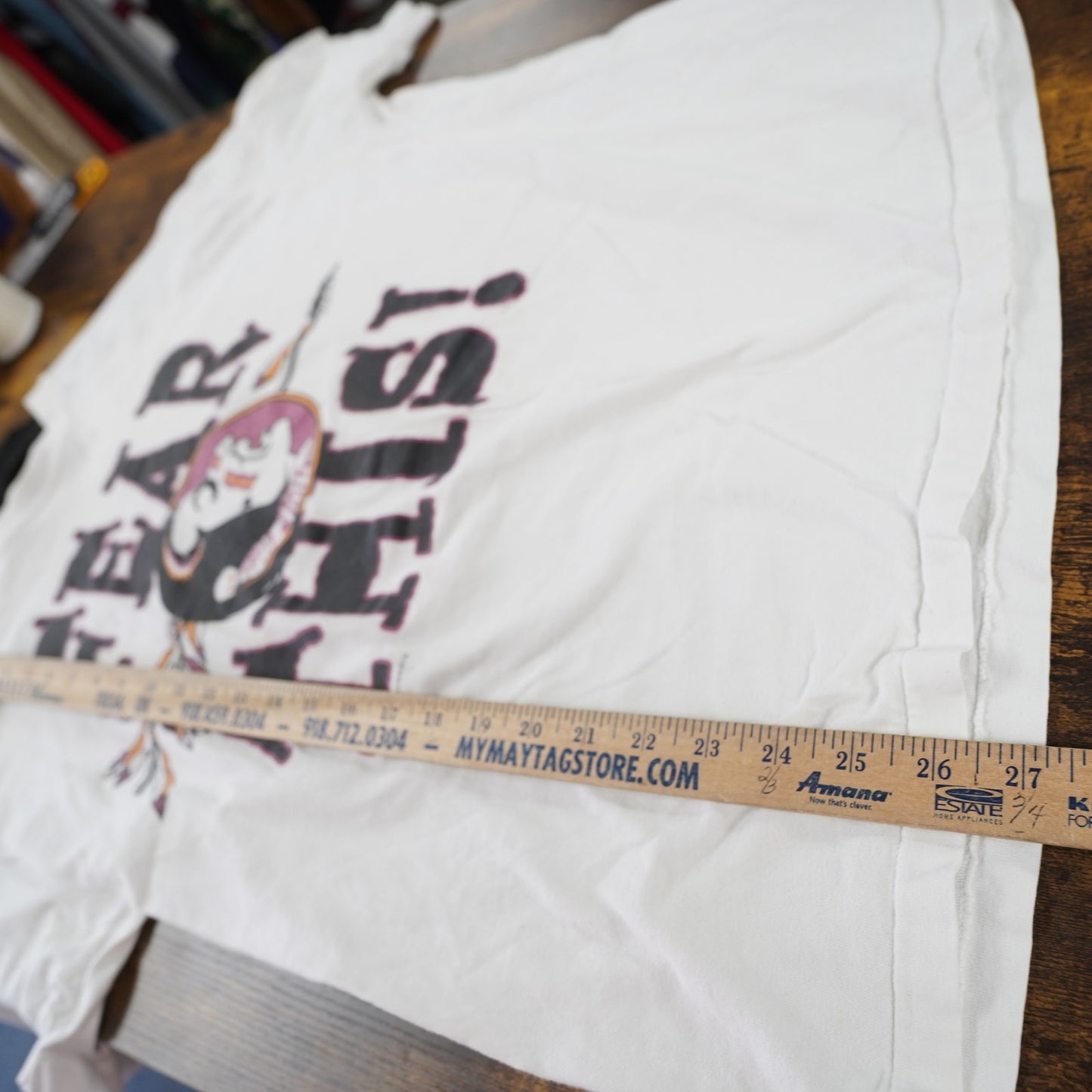 (XL) Vintage Florida State Seminoles 90s T-Shirt Men's XL White Hanes FSU Fear This