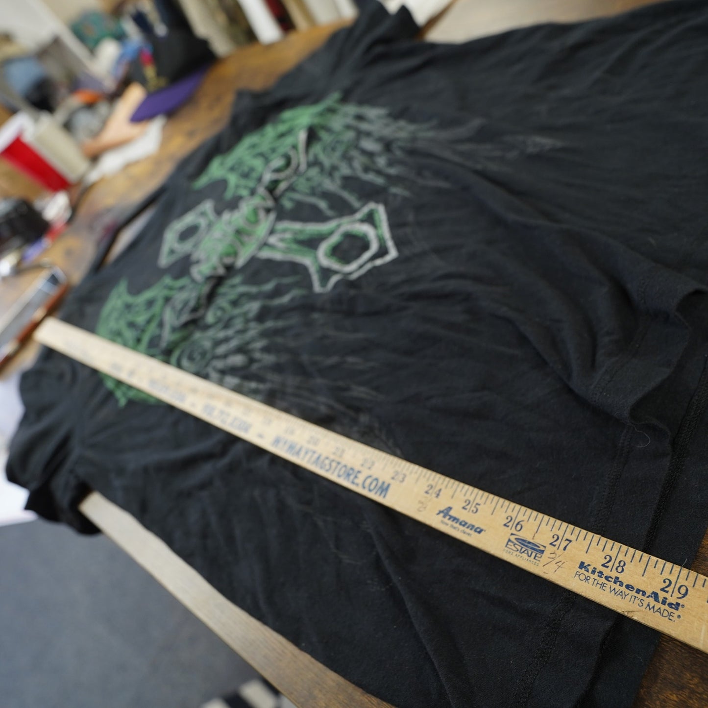 (XL) MMA Elite Vintage Y2K Longsleeve Cross 2000s T-Shirt Men's XL Black Green