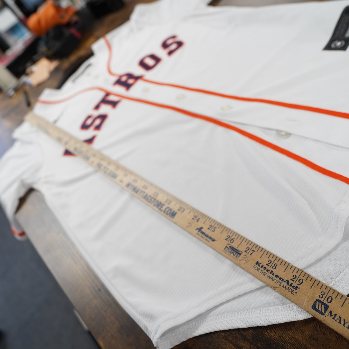 (M) Houston Astros Jeremy Pena Nike Baseball Jersey Sewn Men's M White Stitched