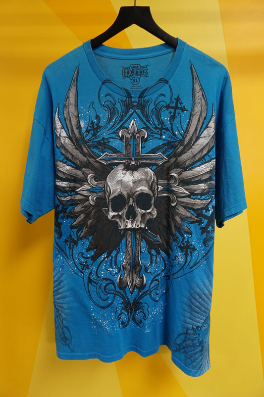 (XL) Y2K MMA Elite Skull T-Shirt