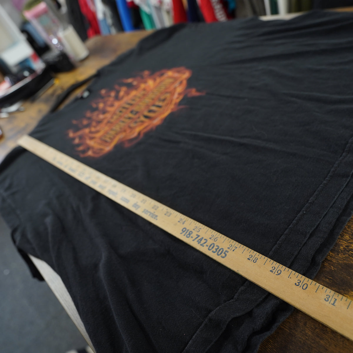 (3XL) Harley-Davidson Powder Keg Mason OH Flame Graphic T-Shirt Black Mens 3XL