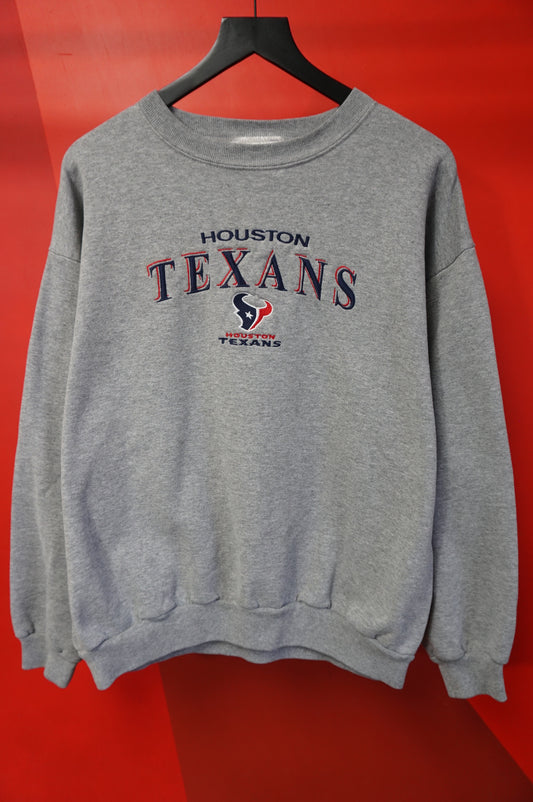 (XL) Y2K Houston Texans Embroidered Crewneck