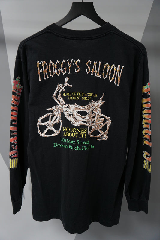 (M) Froggy's Saloon Single Stitch LS T-Shirt