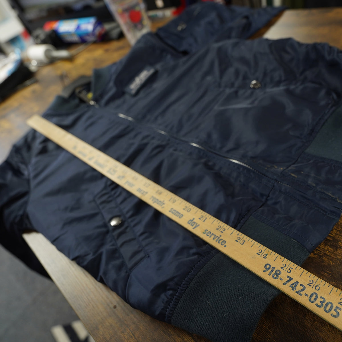 (M) Alpha Industries Mens L-2B Scout Bomber Flight Jacket Navy Blue Medium