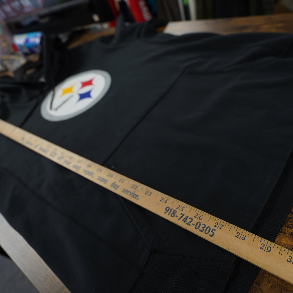 (L) Nike Dri-FIT Pittsburgh Steelers Hoodie Mens Large Black Sweatshirt NFL