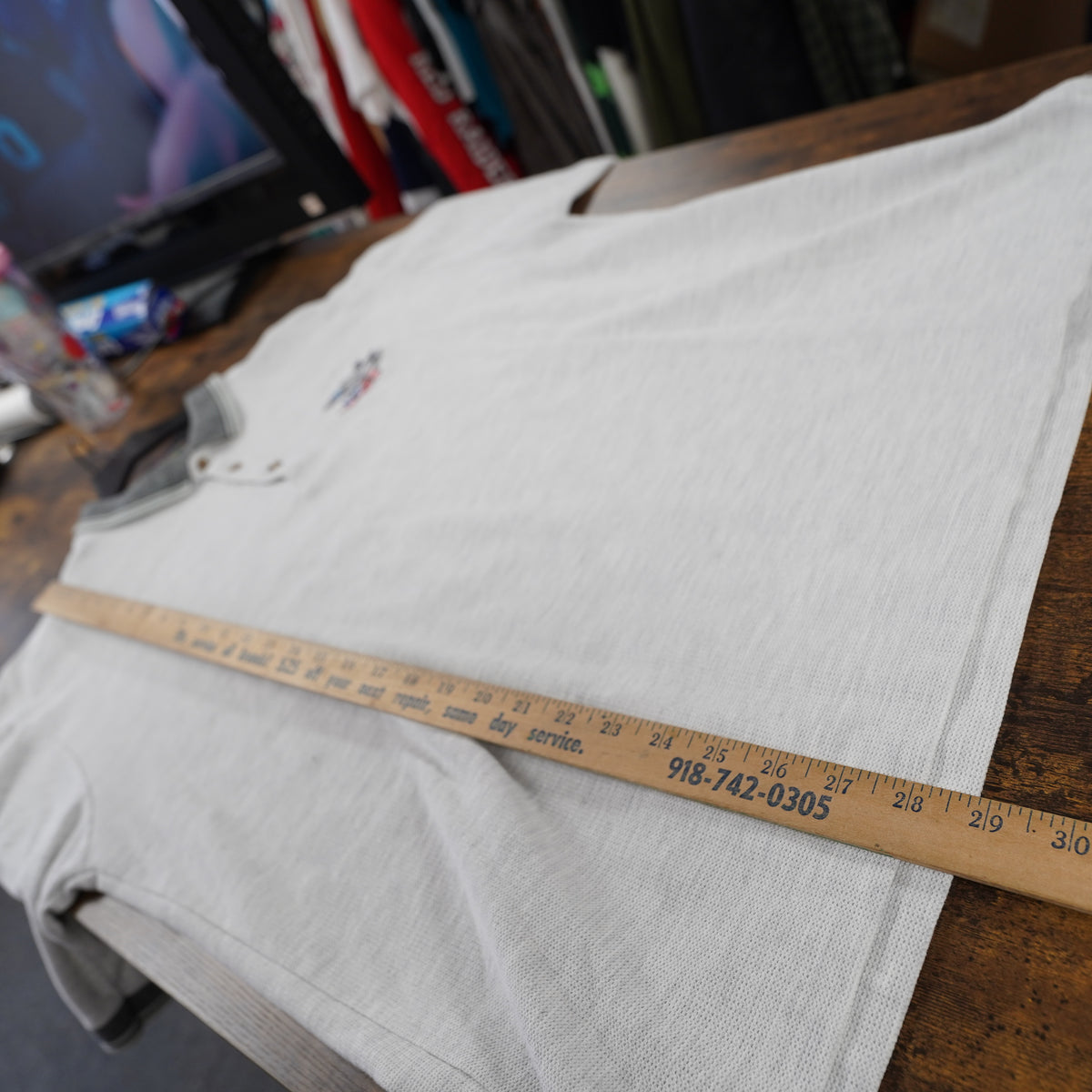 (XL) Vintage Lockheed Martin JSF Fighter Jet Polo Shirt Mens XL 90s Gray Preppy Retro