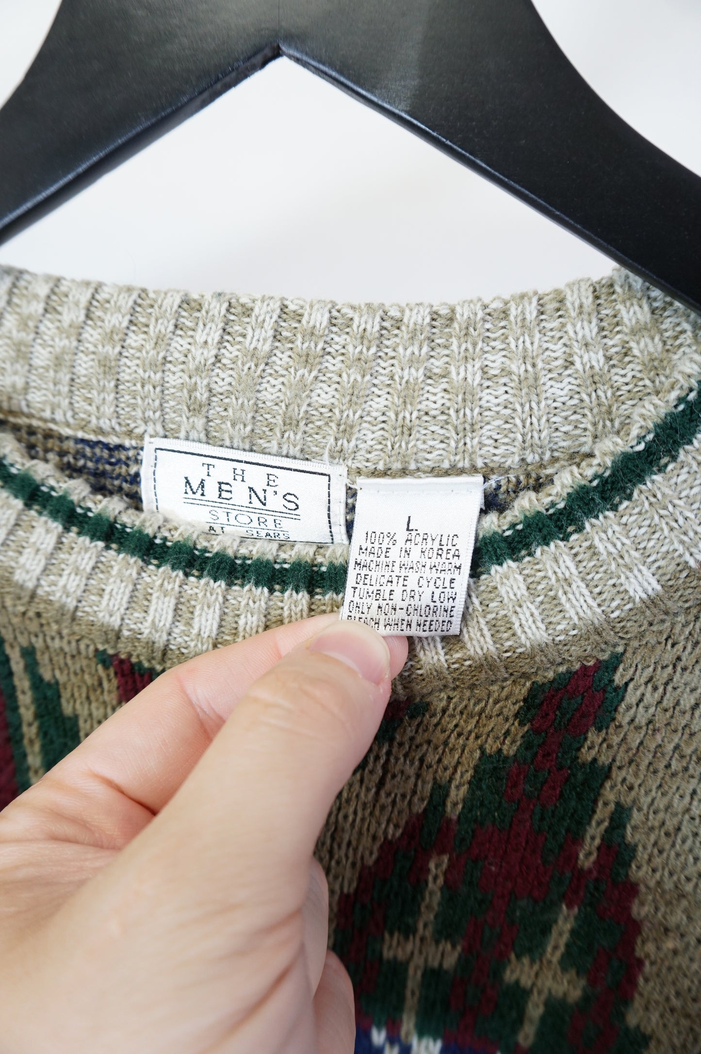 (L) Vtg Sears Knit Sweater