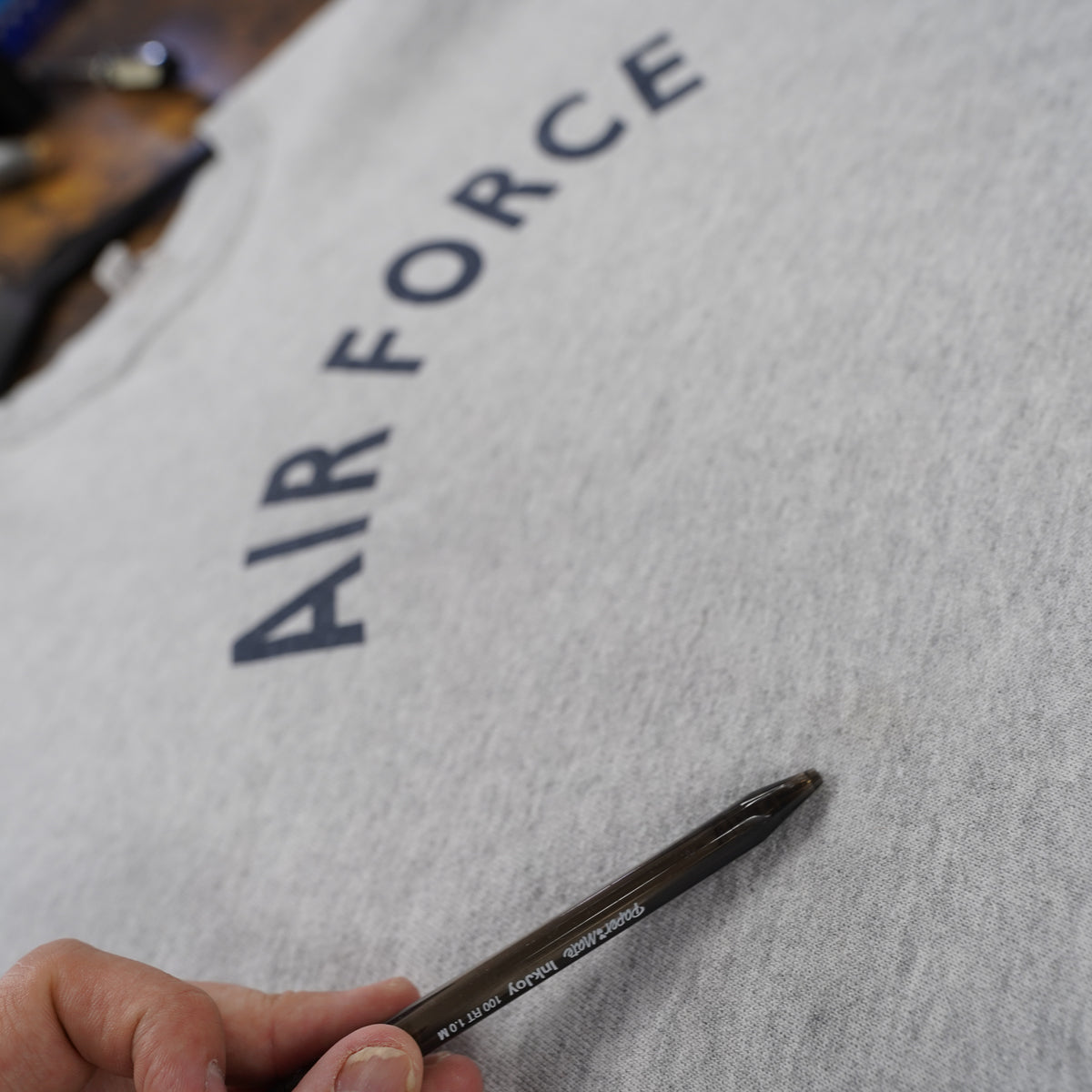(XL) Vintage US Air Force Crewneck Sweatshirt Gray Made in USA XL Military Pullover