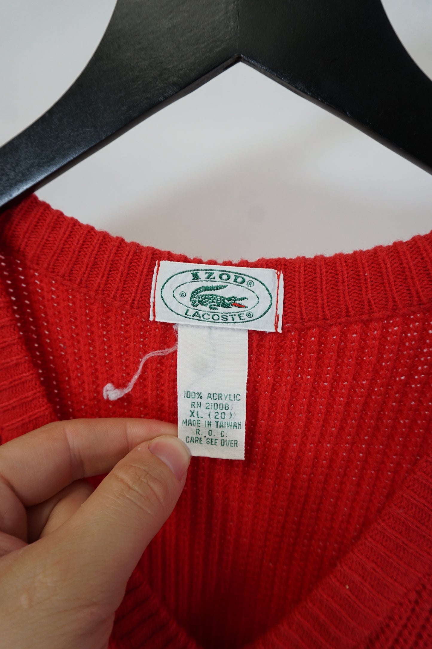 (S) Vtg Lacoste Sweater Vest