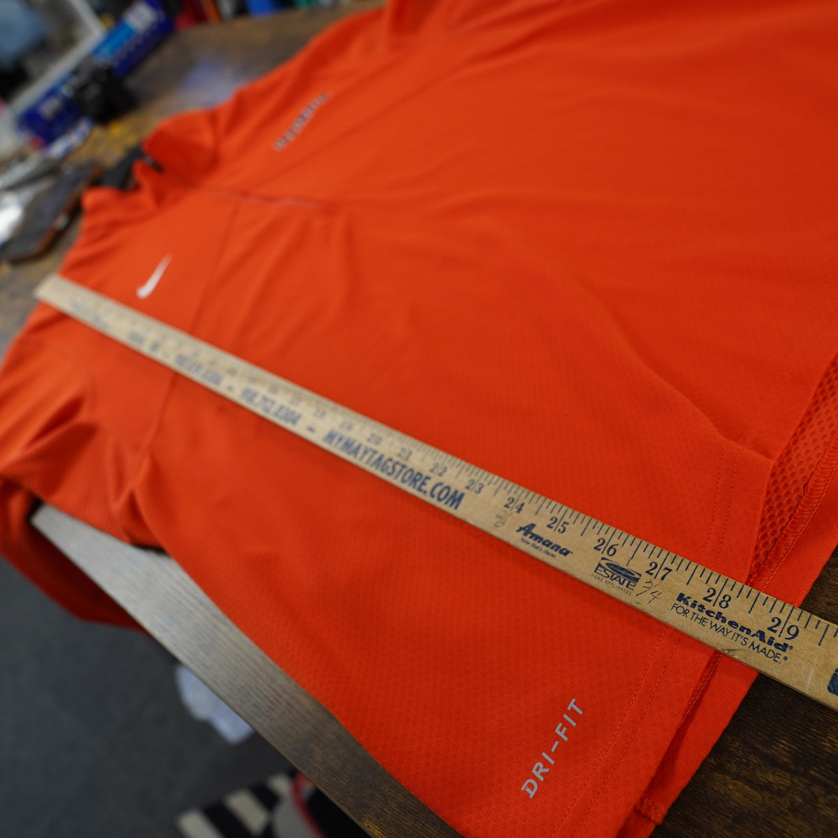 (XL) Nike Illinois Fighting Illini Mens XL Dri-FIT Orange Quarter Zip Pullover