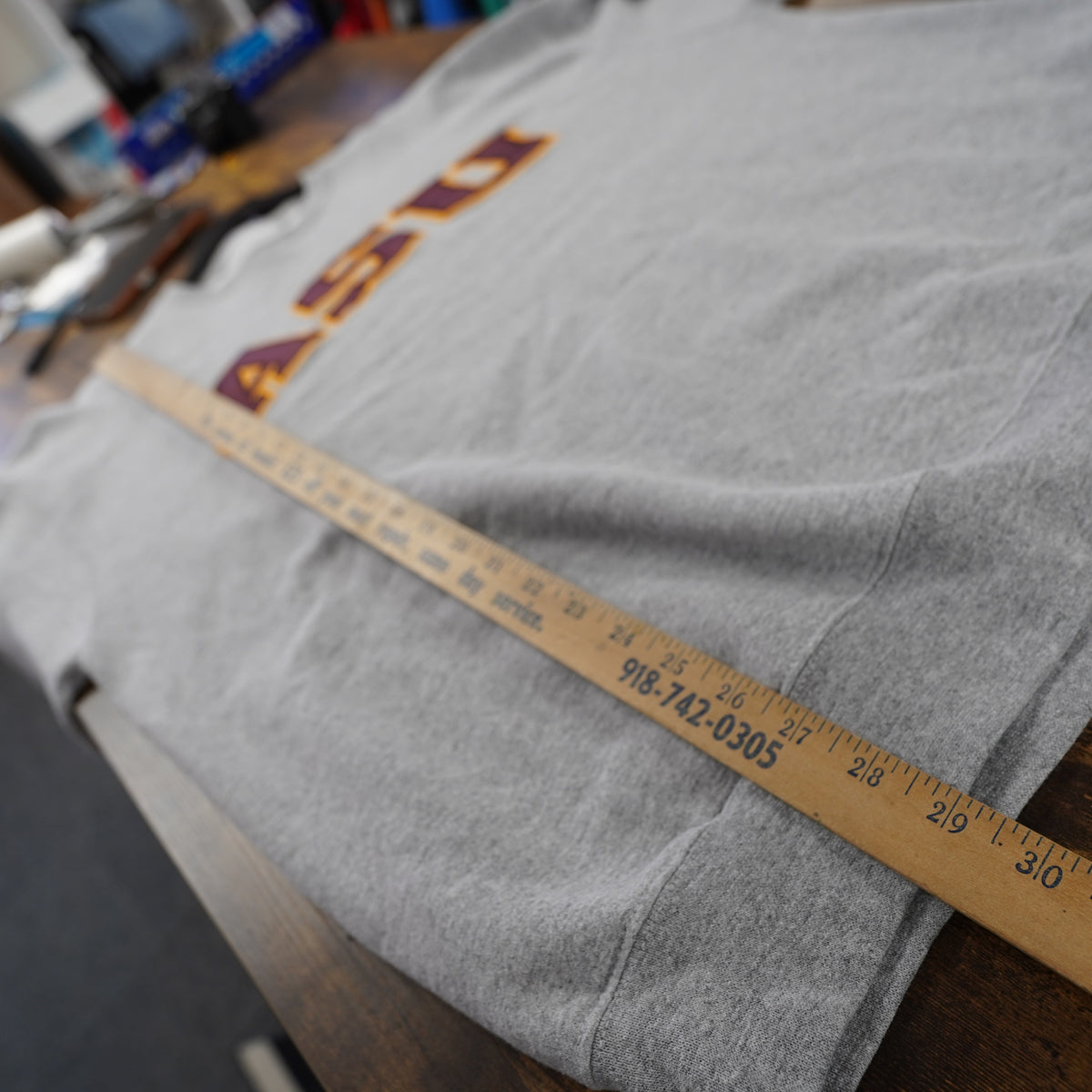 (XL) Vintage Champion ASU Arizona State University Sewn Sweatshirt Gray Mens XL